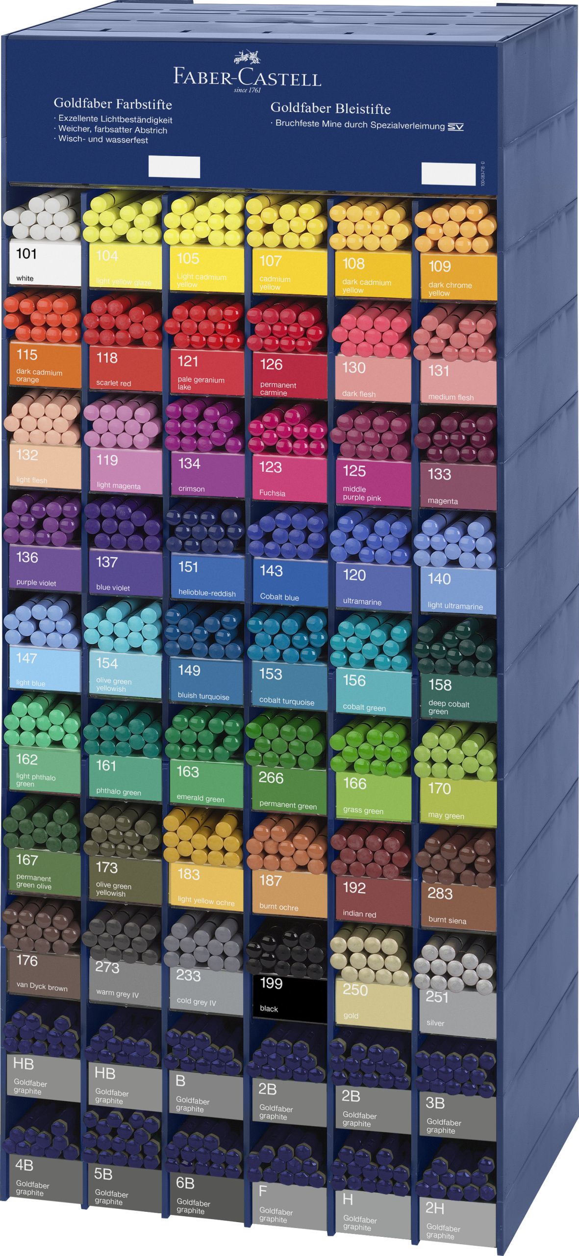 Modul Acrilic 576 Creioane Col Goldfaber + 120 Pap Faber-castell