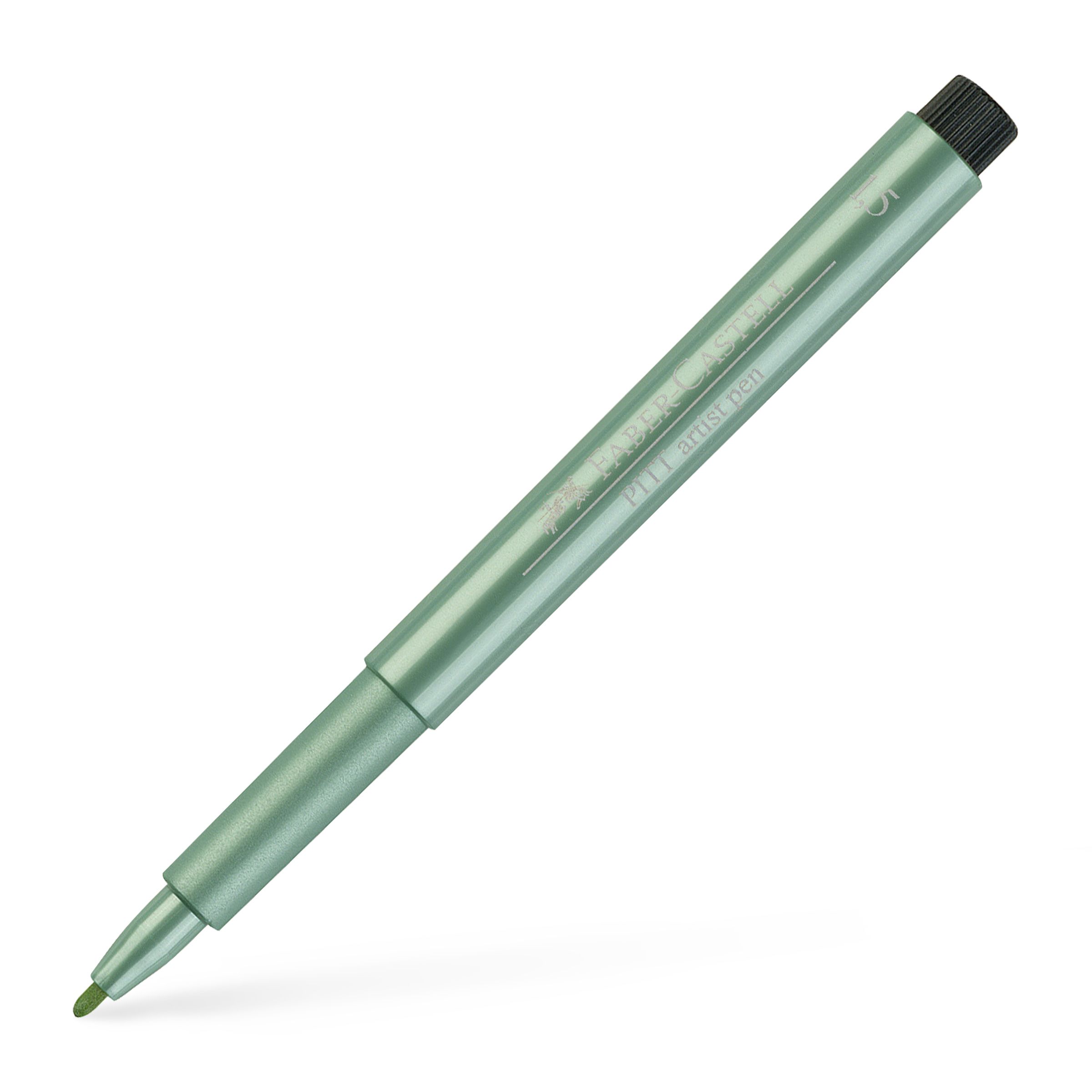Pitt Artist Pen Verde Metalizat Faber-castell