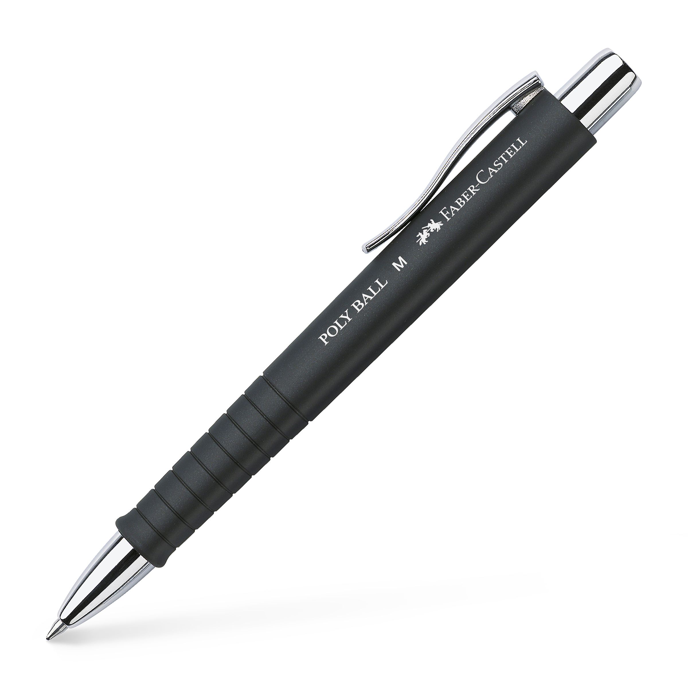 Pix Cu Mecanism Si Grip Negru Poly Ball Faber-castell