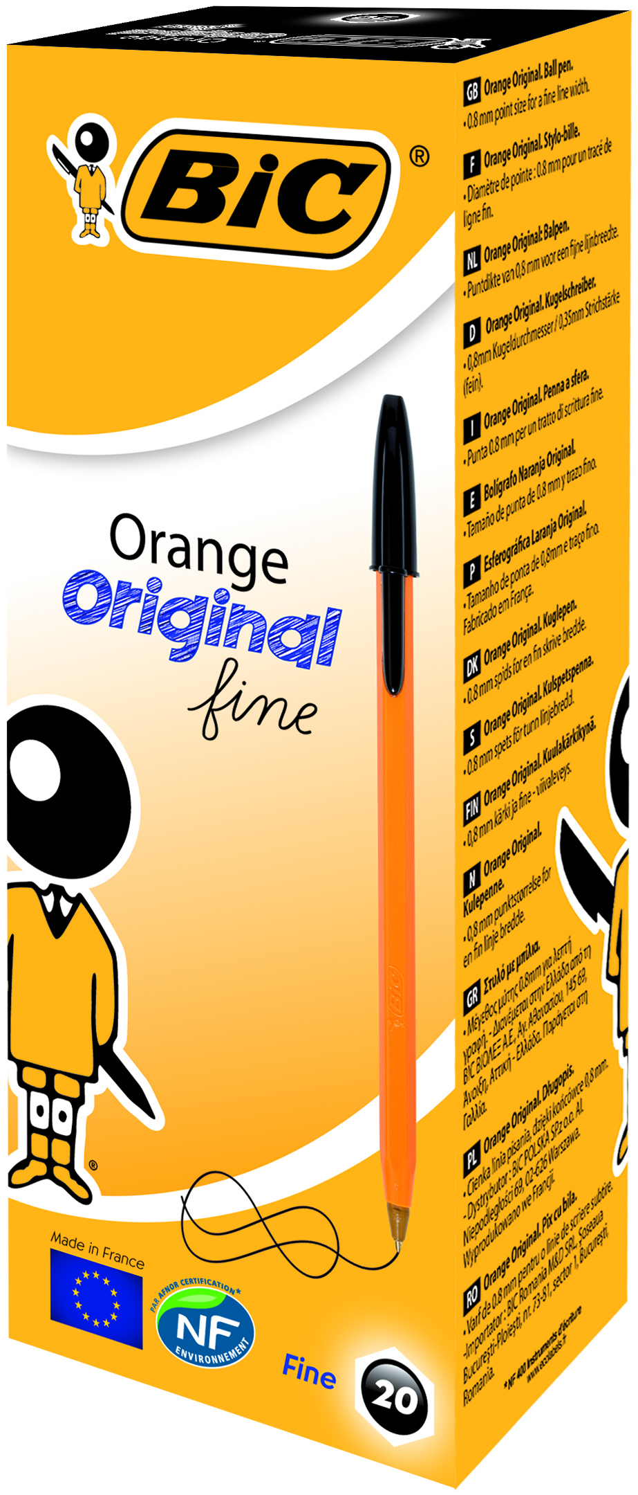 Pix Unica Folosinta Negru 20/Cut Orange Bic