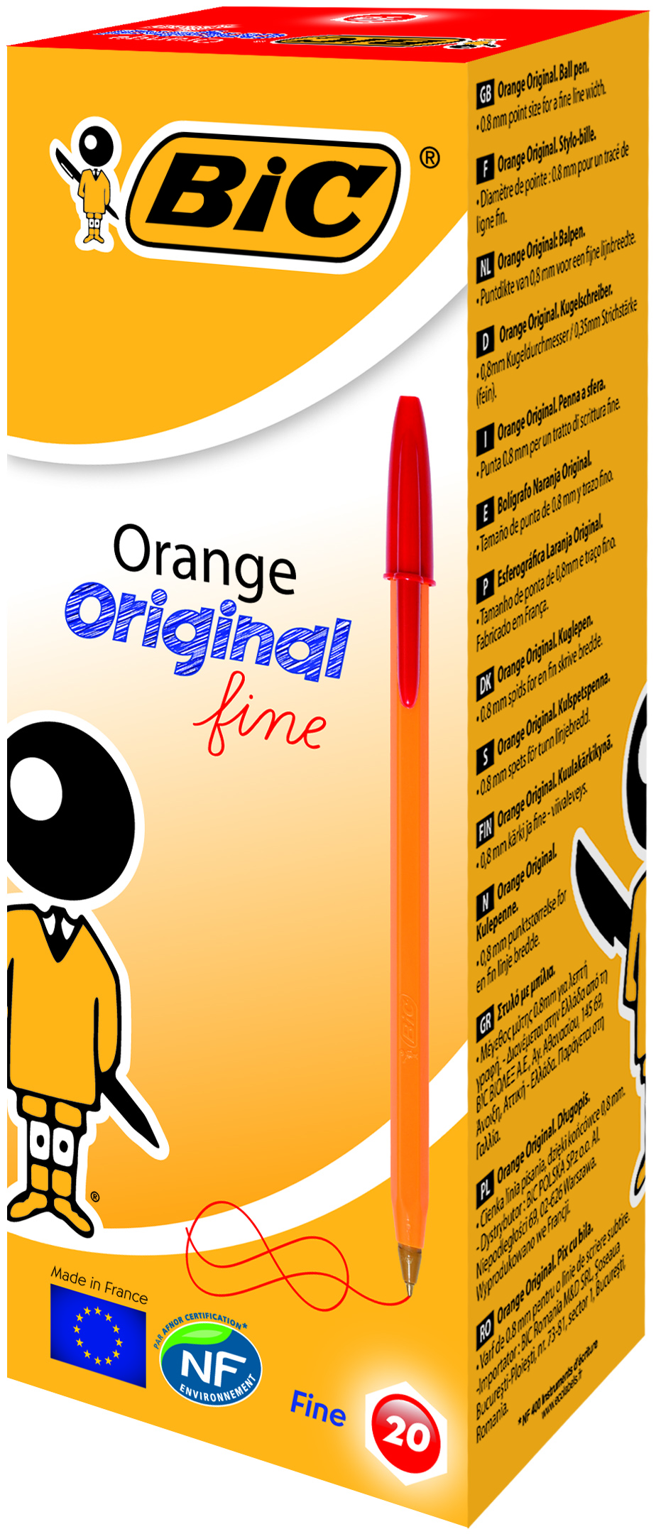 Pix Unica Folosinta Rosu 20/Cut Orange Bic