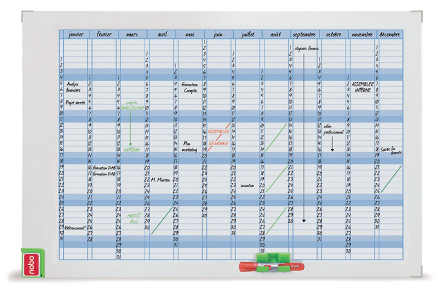 Planner Magnetic Anual 90*60 Cm Performance Nobo