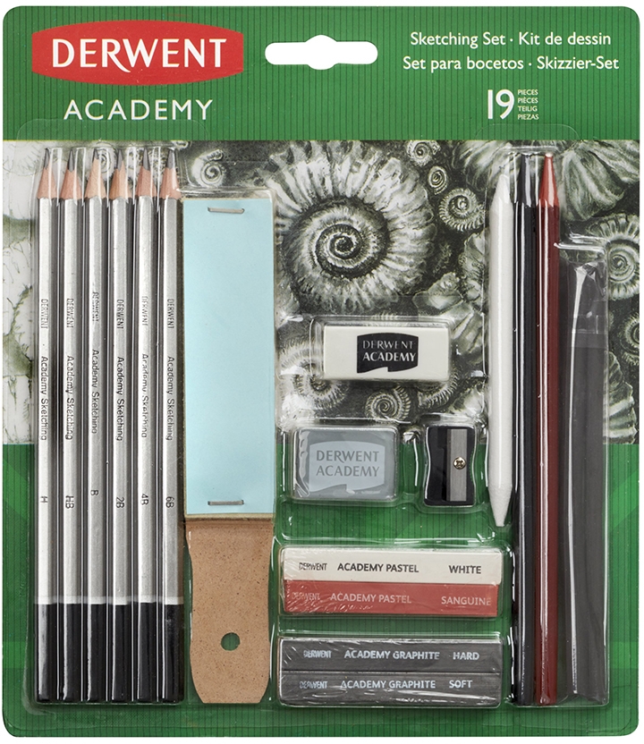 Set Desen 19 Buc Pentru Schite Derwent Academy