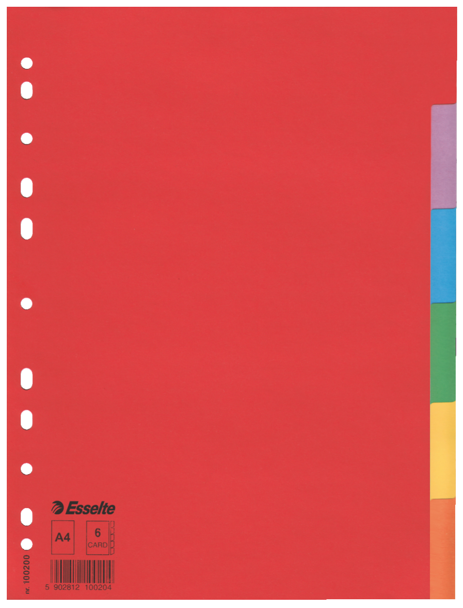 Separatoare Index Carton 6 Culori Economy Esselte