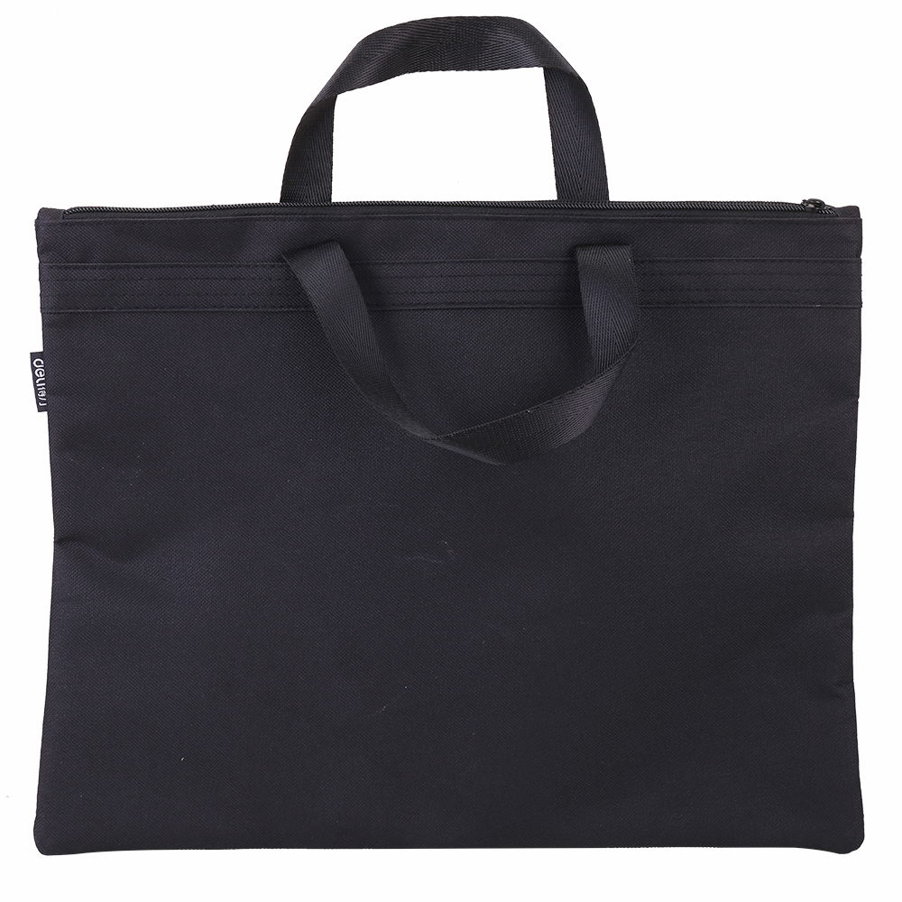 Servieta Material Textil 2 Fermoare Neagra Deli