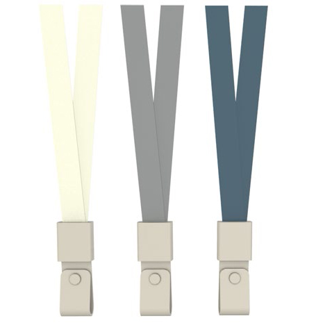 Ecusoane și accesorii - Snur textil pentru ecuson albastru capsa pvc 450*10mm 12 buc/set
