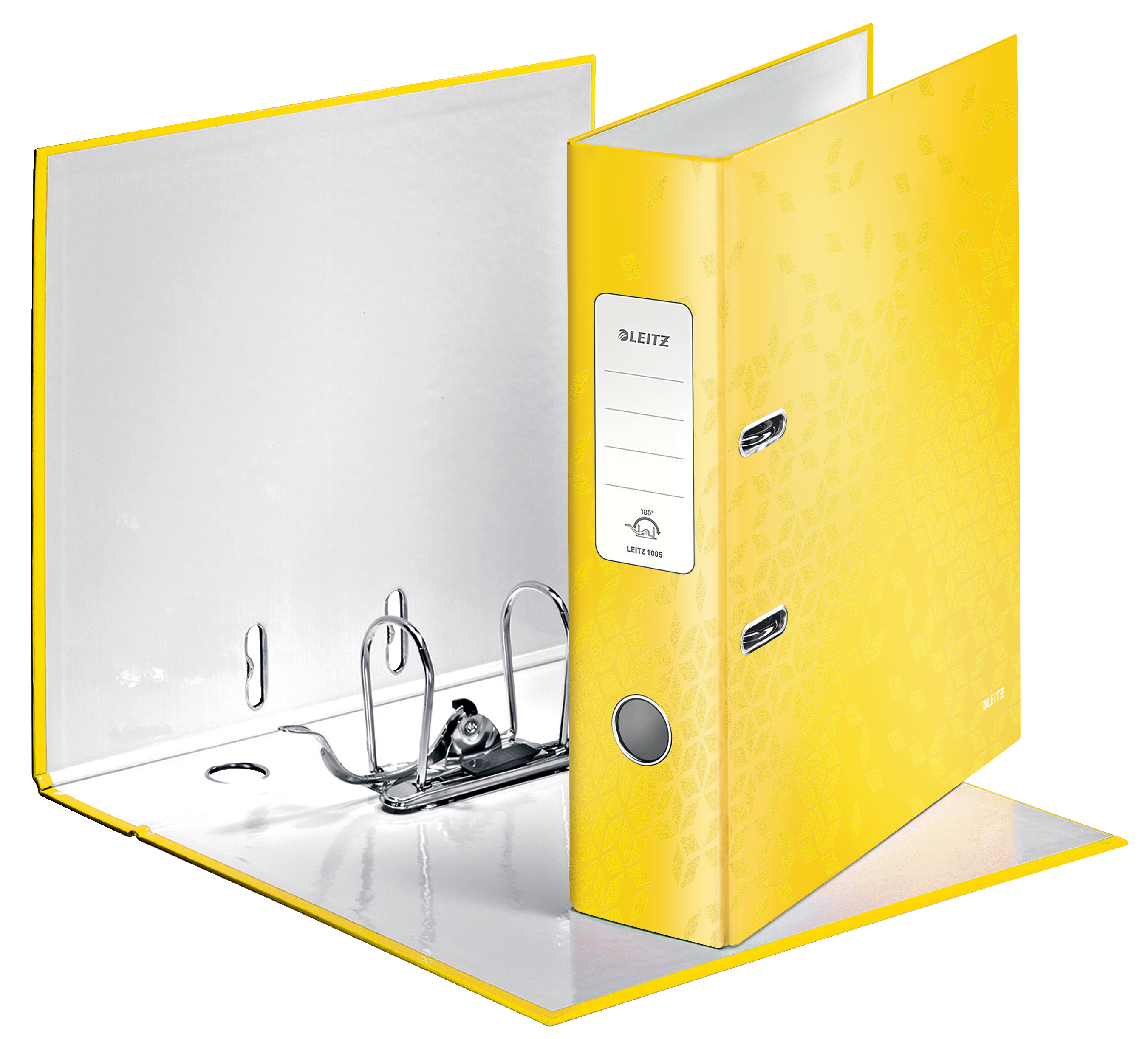 Biblioraft plastifiat 8cm 180grade galben wow leitz [1]