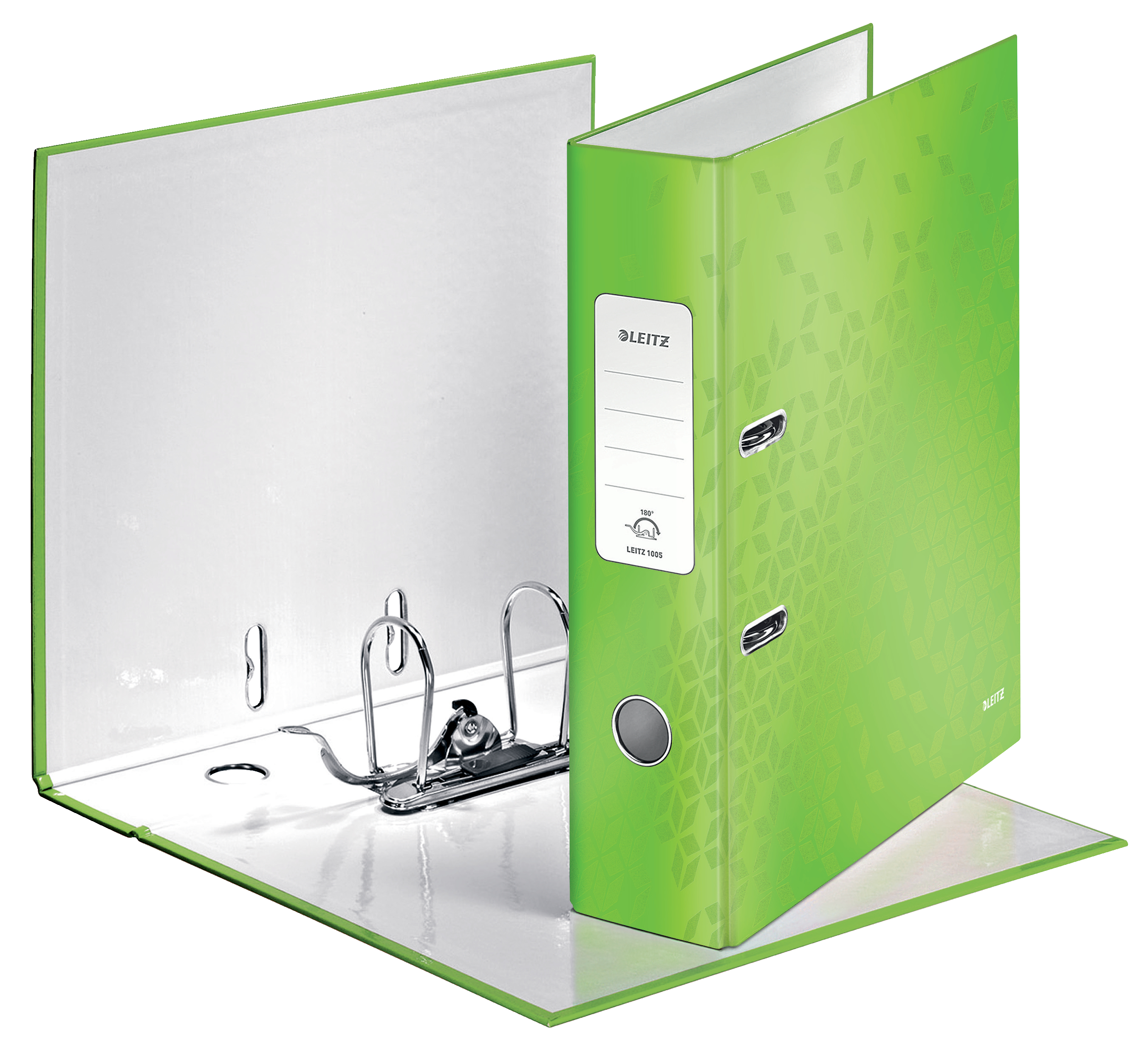 Biblioraft plastifiat 8cm 180grade verde wow leitz [1]