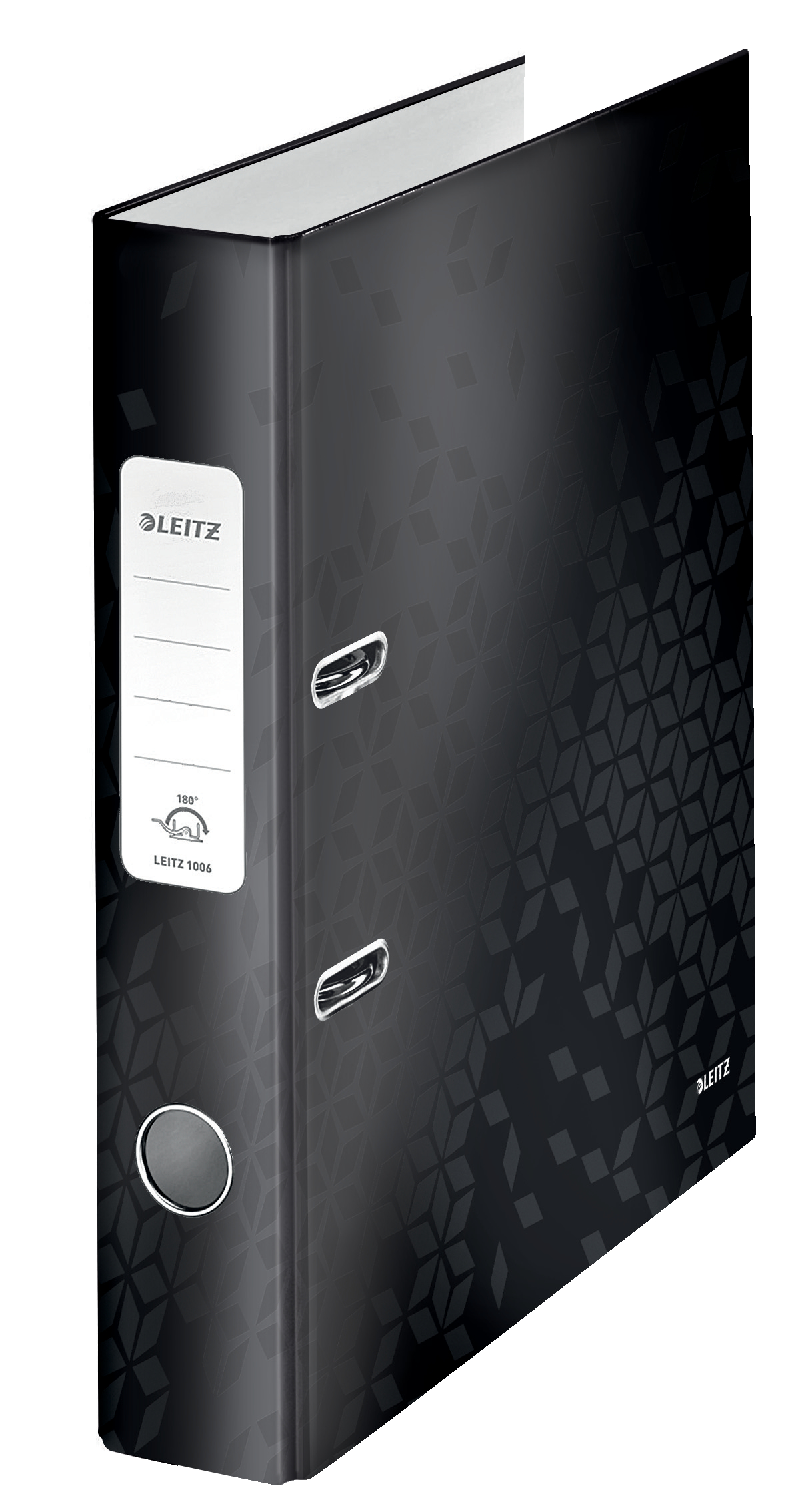 Bibliorafturi - Biblioraft plastifiat 5.2 cm 180grade negru wow leitz