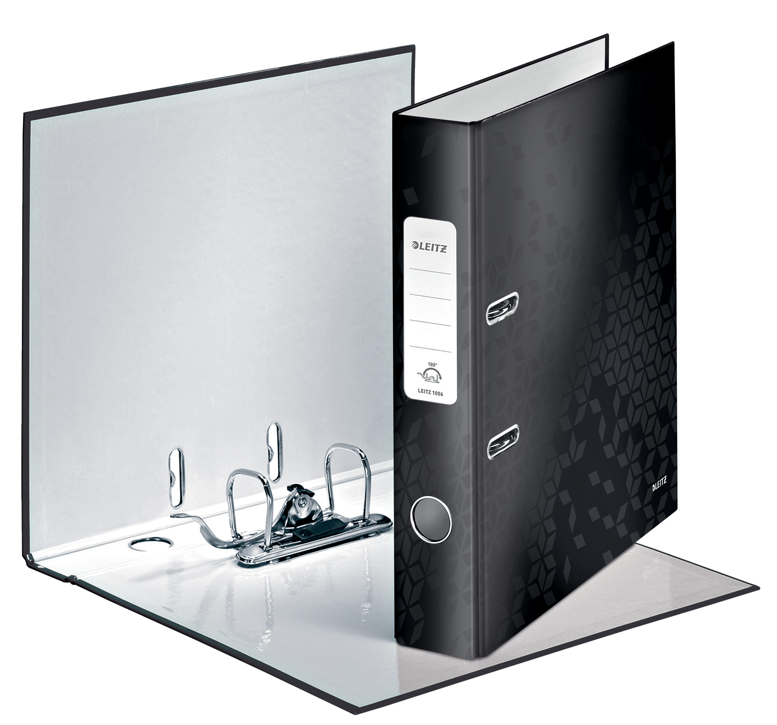 Biblioraft plastifiat 5.2 cm 180grade negru wow leitz [1]