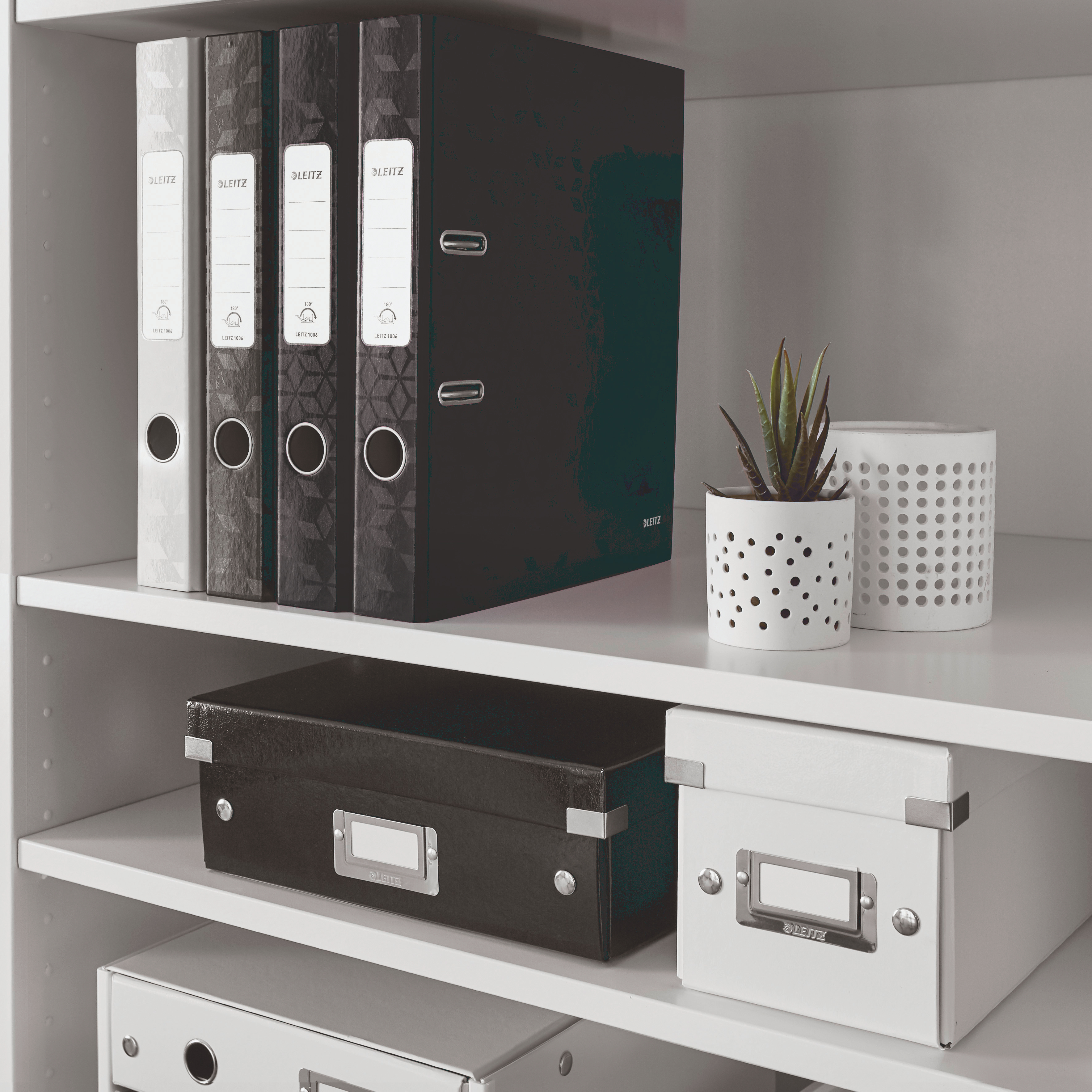 Biblioraft plastifiat 5.2 cm 180grade negru wow leitz [2]