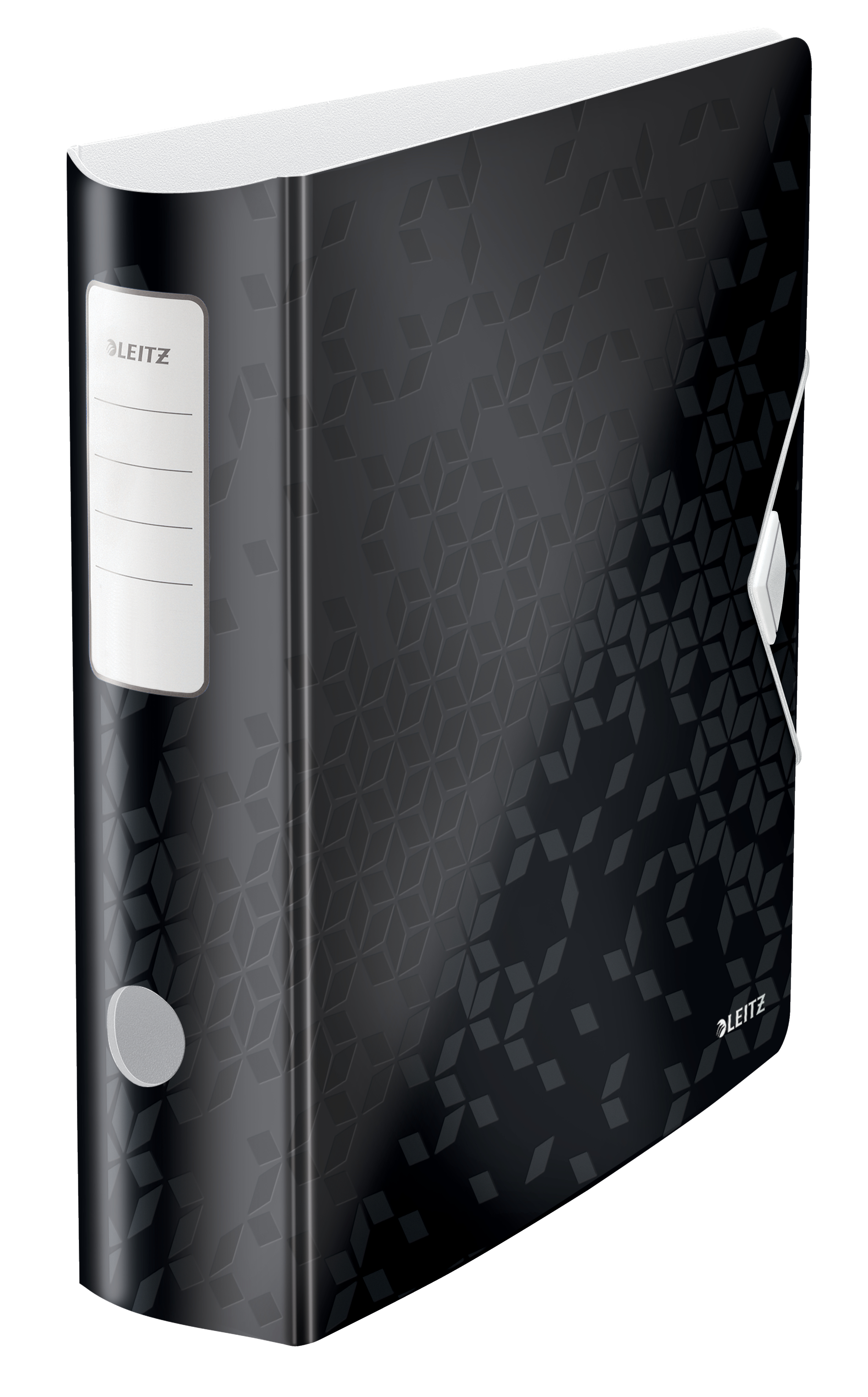 Bibliorafturi - Biblioraft plastifiat 8.2 cm 180grade negru active wow leitz