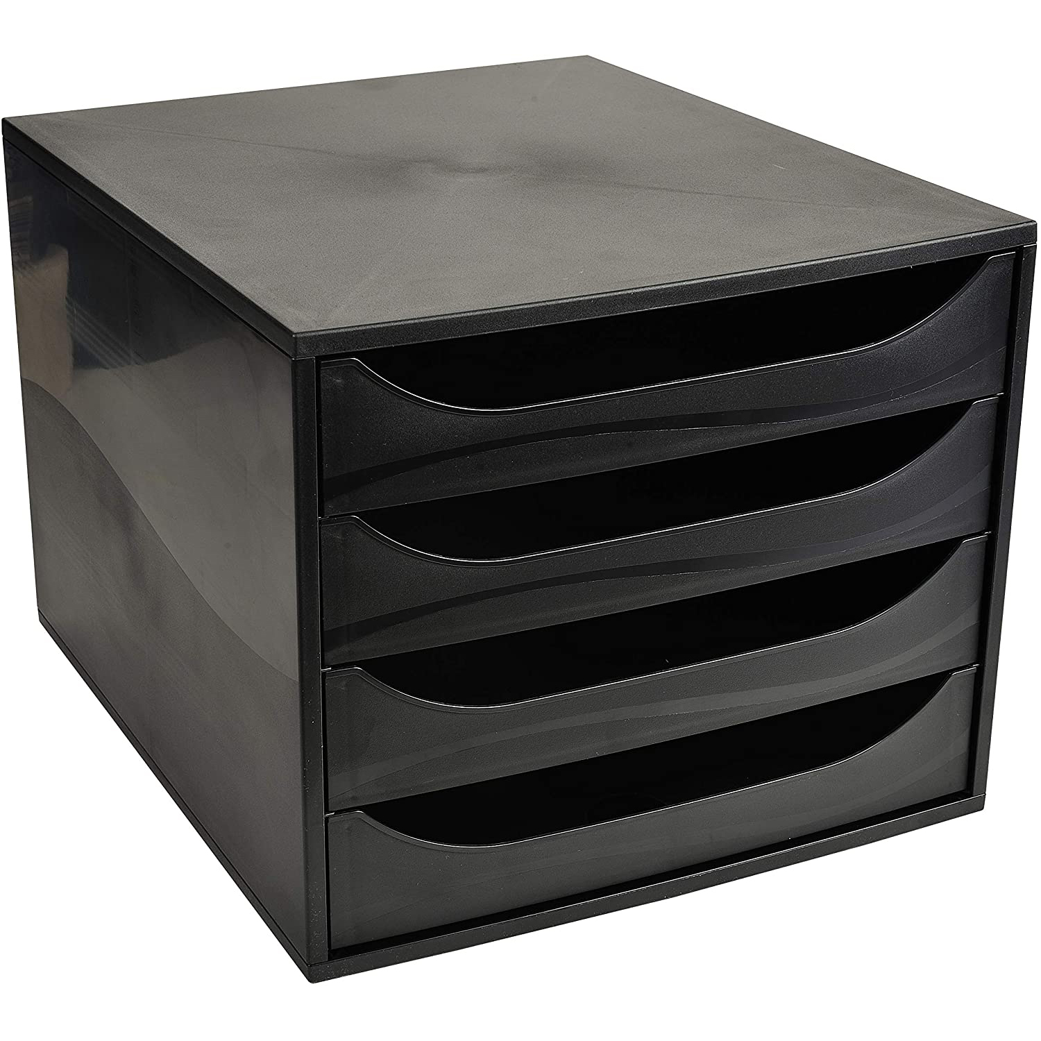 Cabinet 4 Sertare Negru/Negru Exacompta