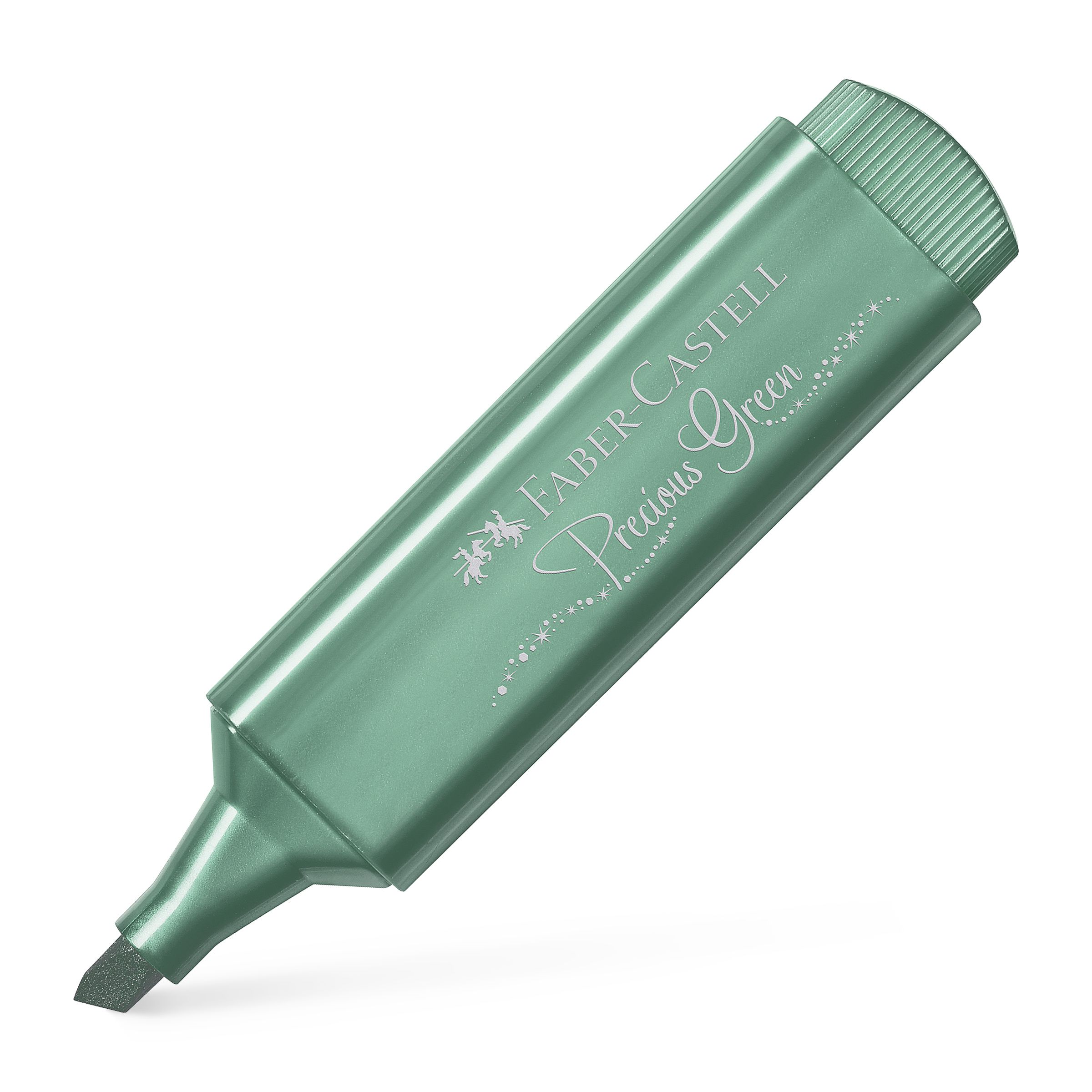 Textmarker Verde Metalizat 1546 Faber-castell
