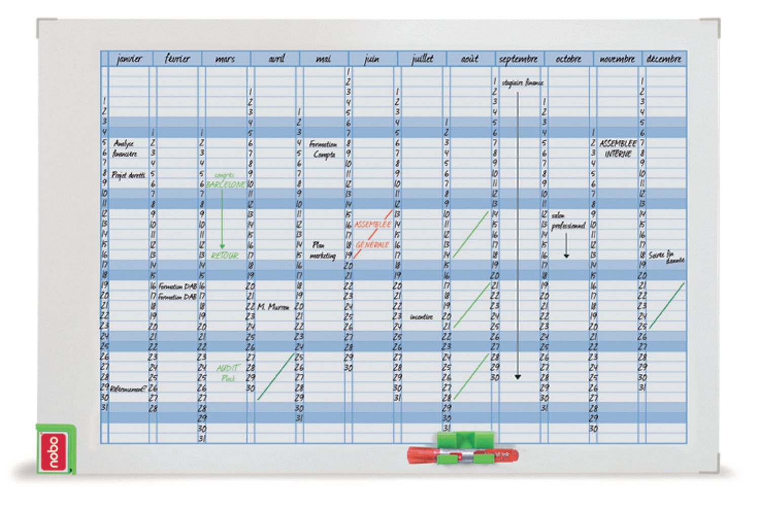 Planner Magnetic Lunar 90*60 Cm Performance Nobo