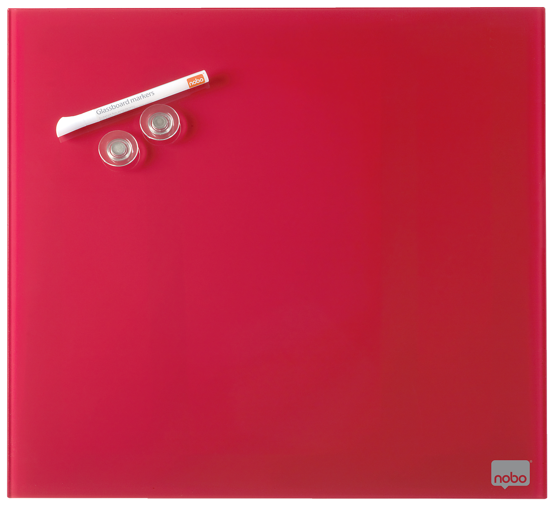 Tabla Magnetica Sticla 45*45 Cm Rosie+accesorii Diamond Nobo