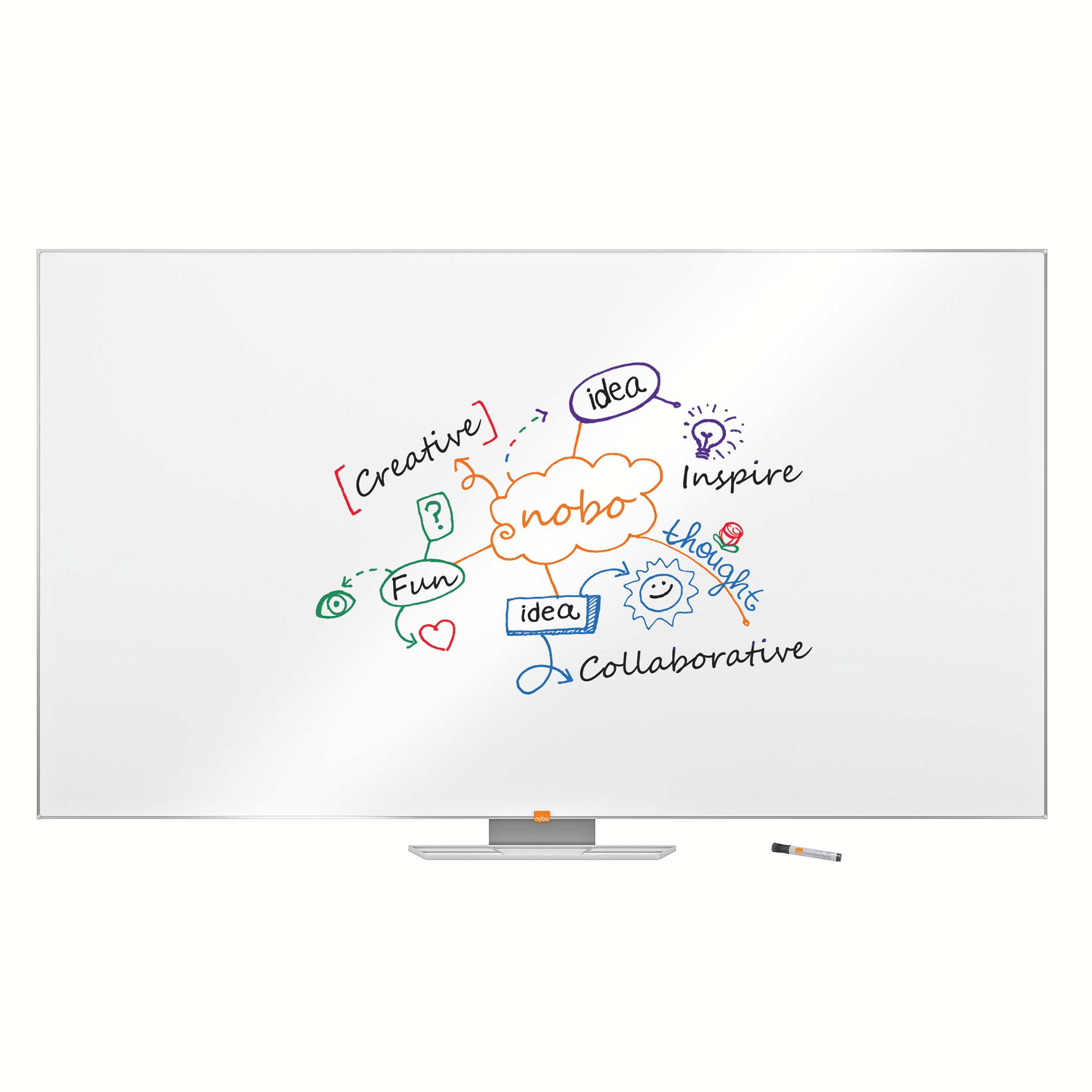 Whiteboard Magnetic Widescreen 85"(1894*1071MM) Nano Clean Nobo