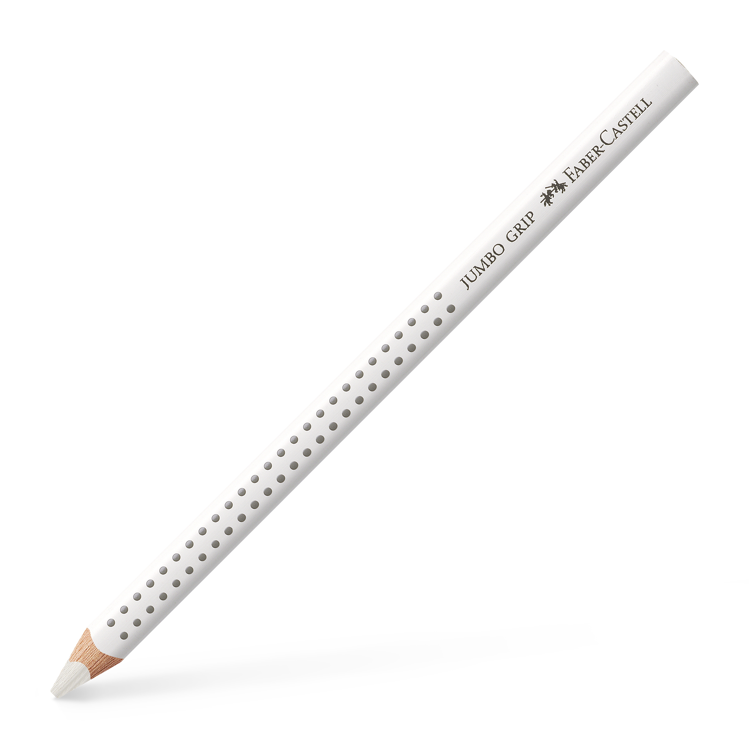 Creion Colorat Jumbo Grip Alb Faber-castell