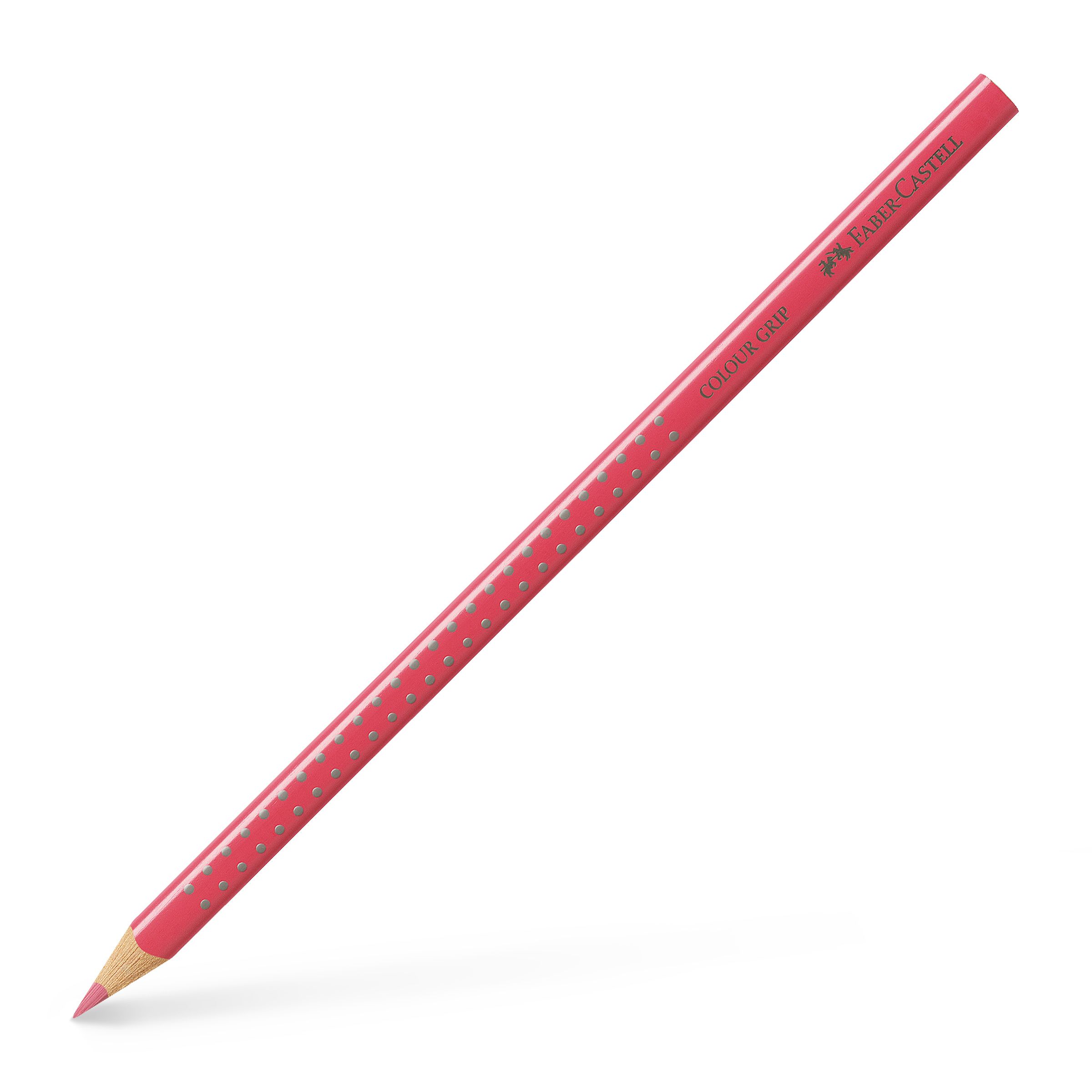 Creion Colorat Grip Roz Inchis Faber-castell
