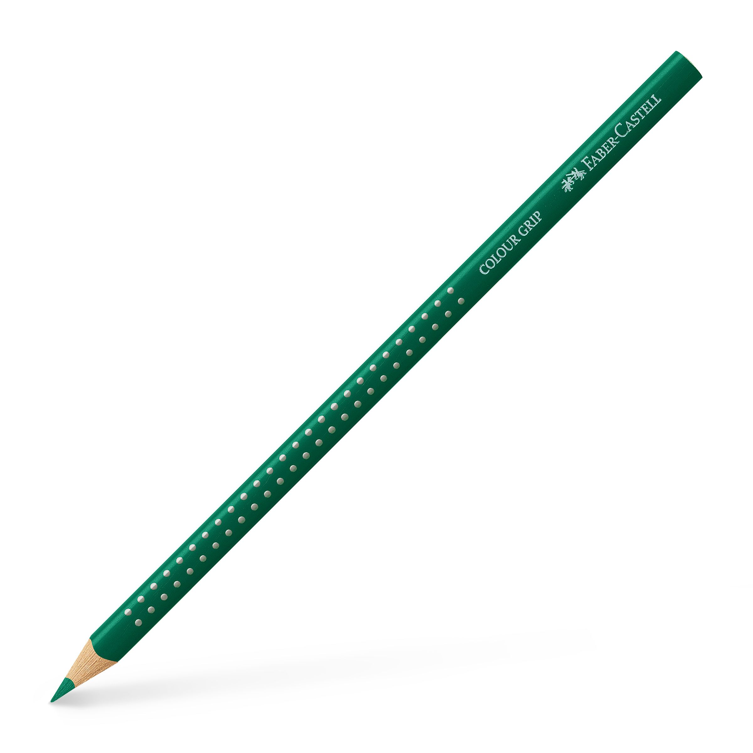 Creion Colorat Grip Verde Phtalo Faber-castell