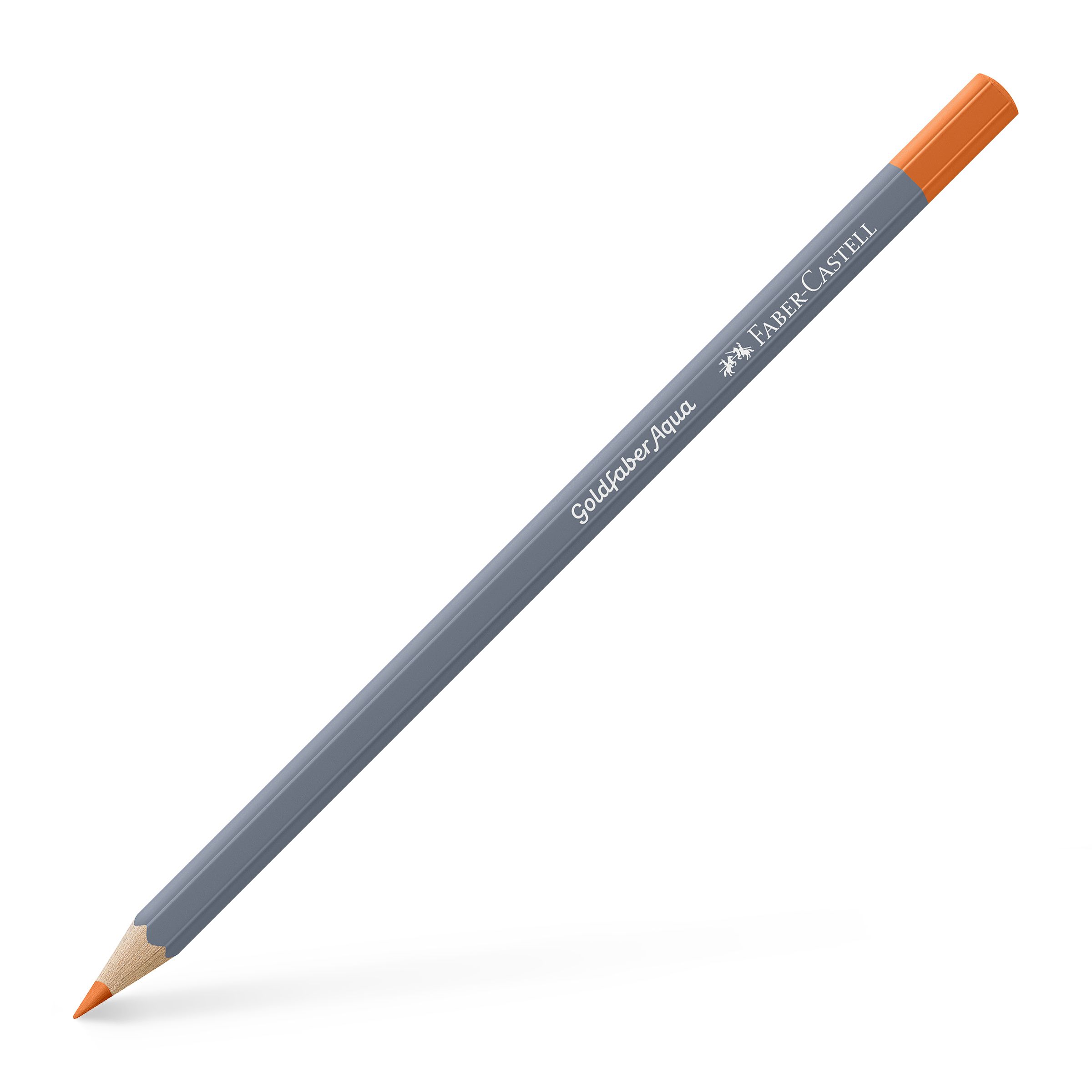 Faber-Castell Creion Colorat Aquarelle Portocaliu Cadmium Inchis 115 Goldfaber