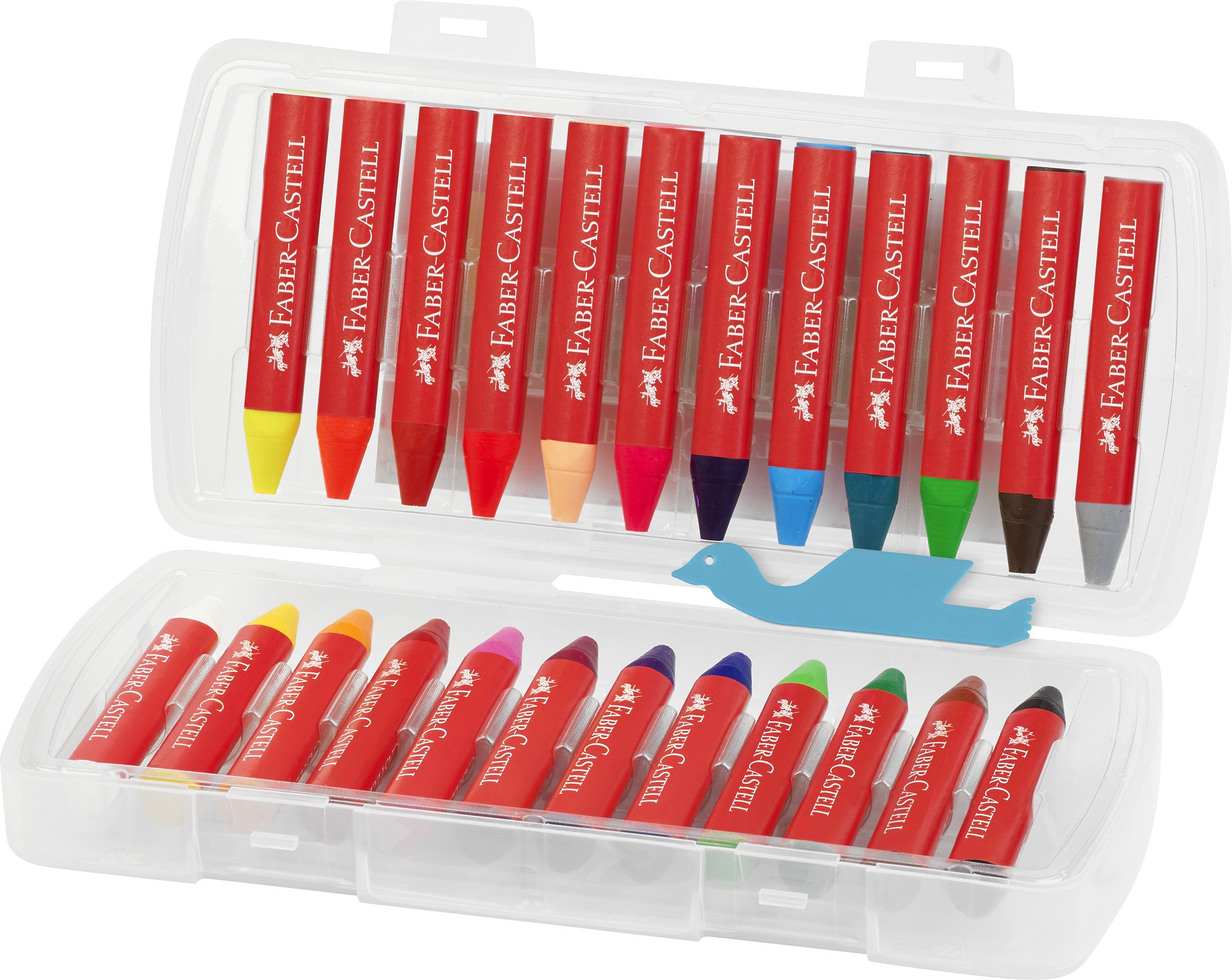 CREIOANE CERATE 24 CULORI JUMBO CUTIE PLASTIC FABER-CASTELL