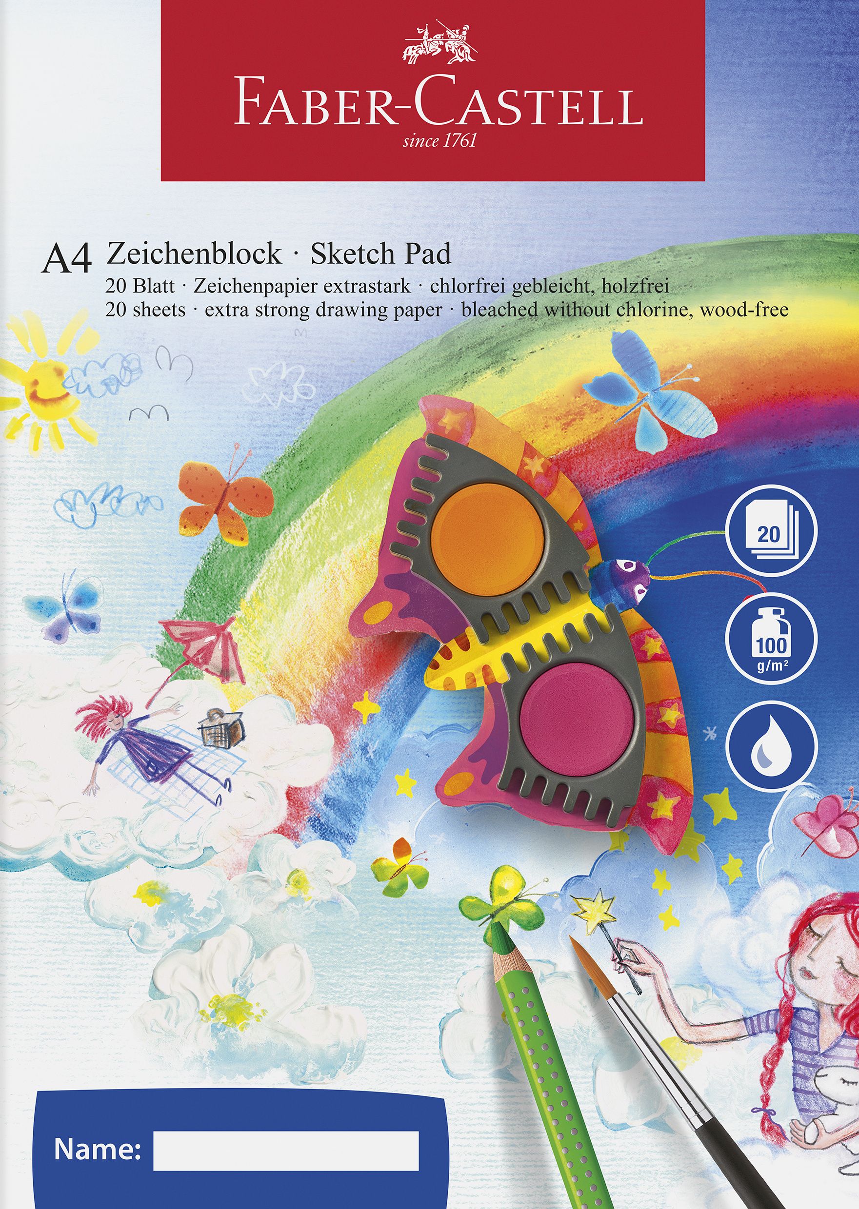 Bloc Desen A4 20 File 100G/Mp Faber-castell