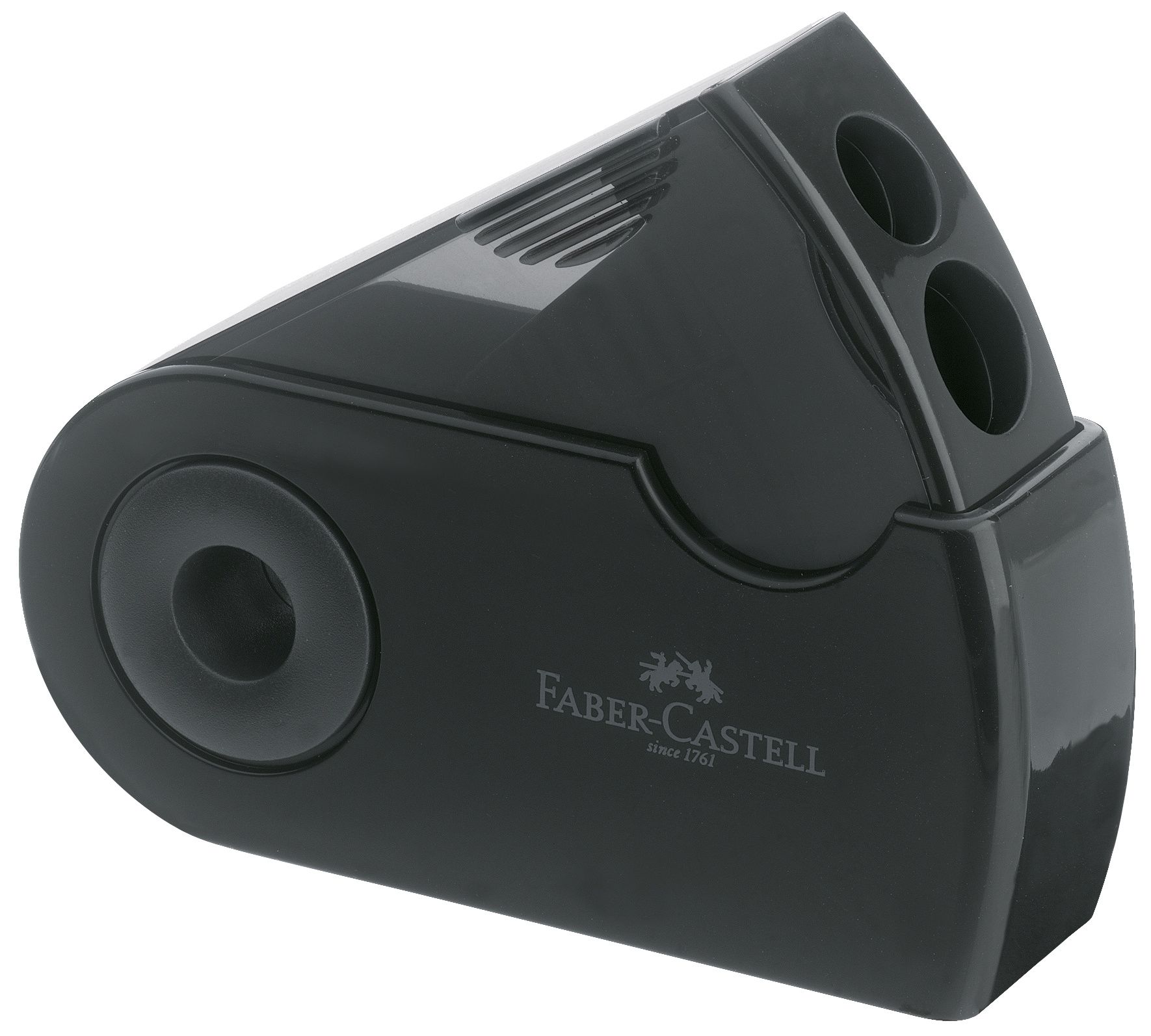 Ascutitoare Plastic Dubla Sleeve Neagra Faber-castell