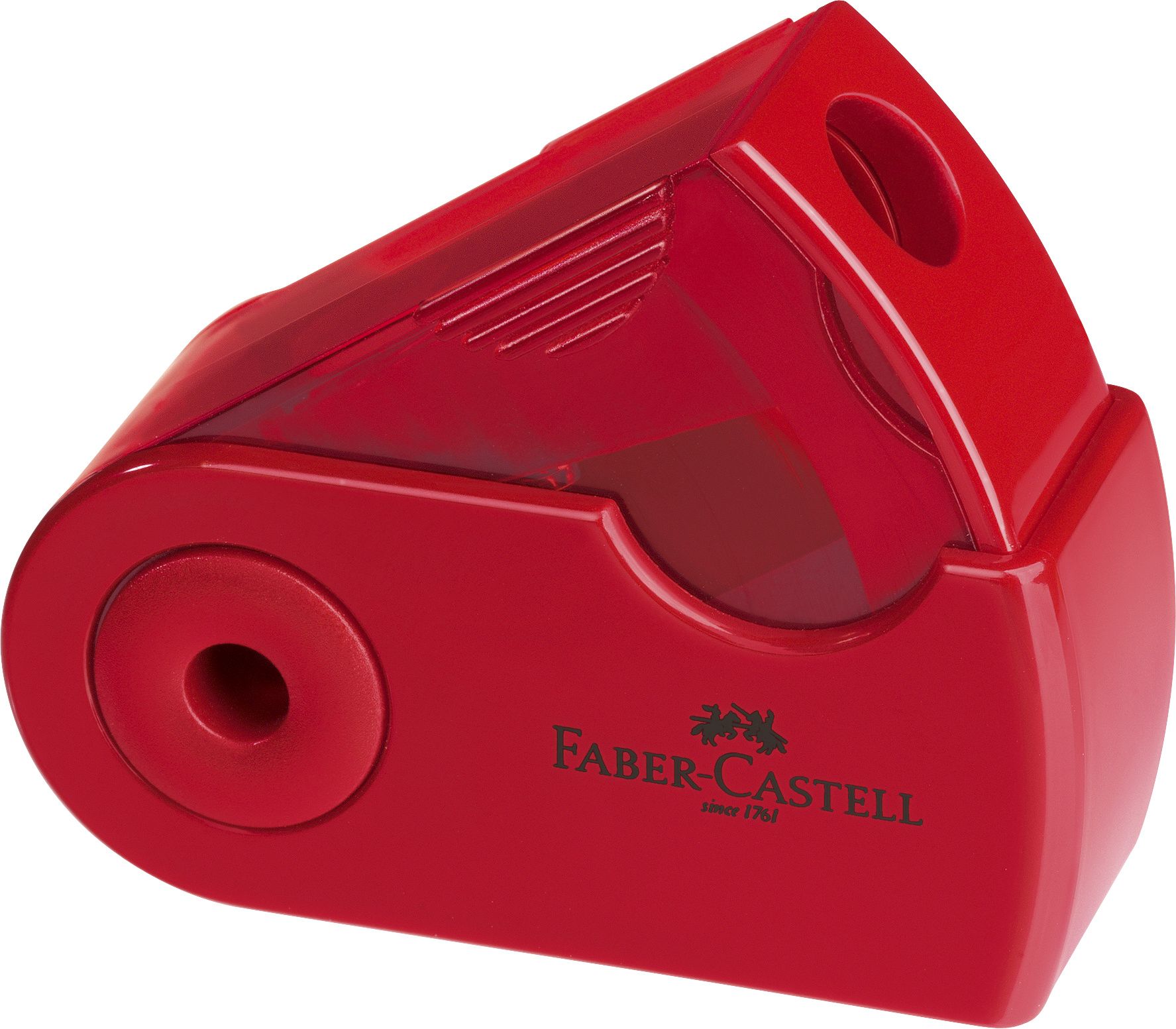 Faber-Castell Ascutitoare Plastic Simpla Sleeve-mini Rosie/Albastra Faber-cast