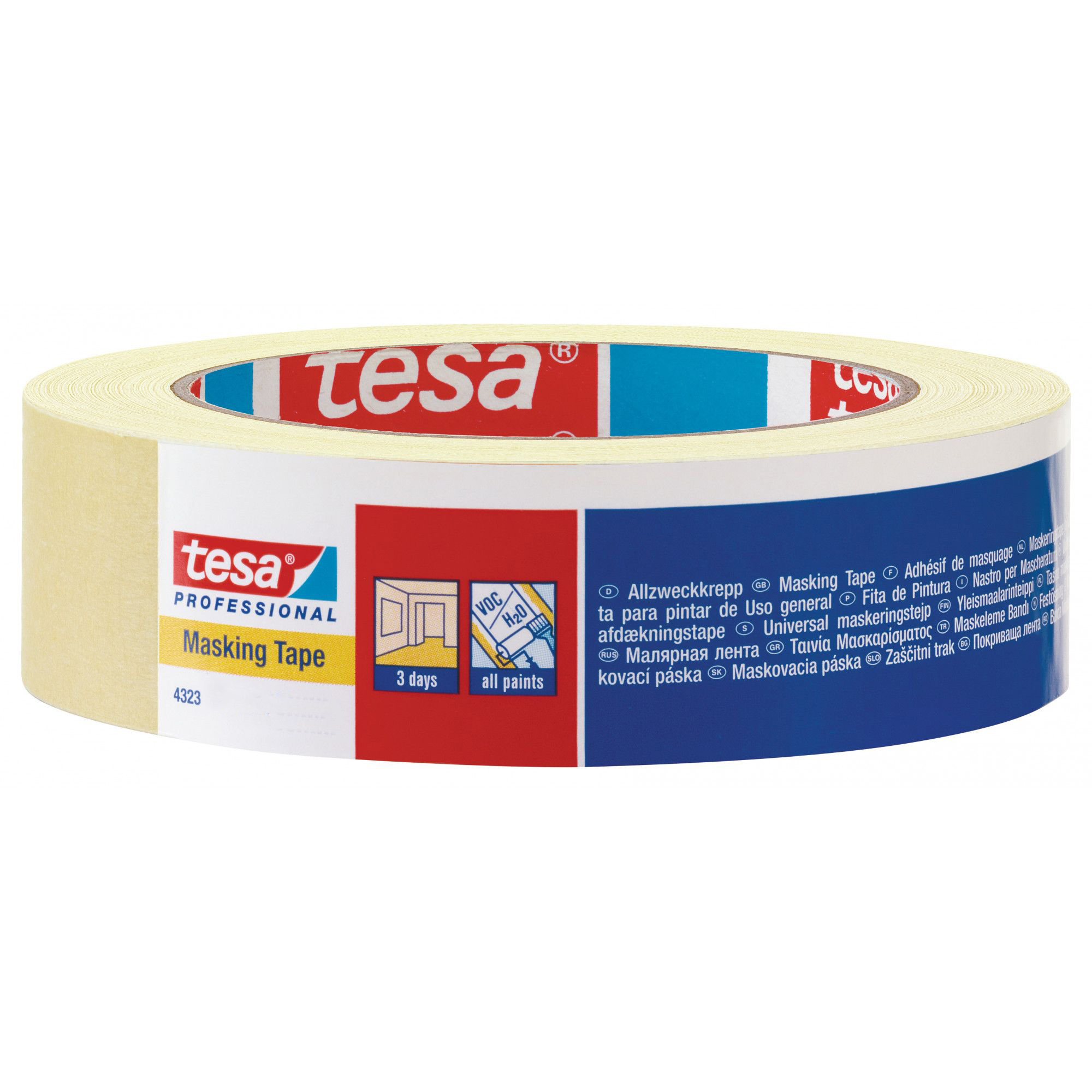 Ambalare și etichetareBenzi adezive și accesorii - Banda adeziva mascare hartie 50m*38mm tesa