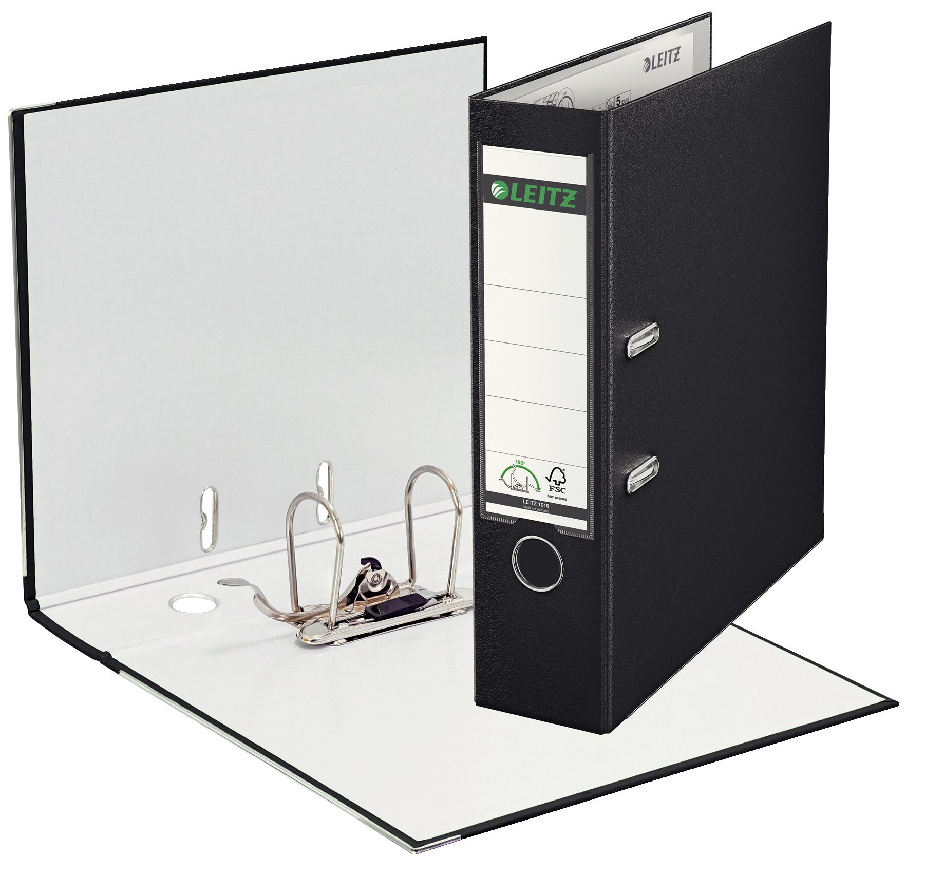 Biblioraft plastifiat 8cm 180grade negru leitz [3]