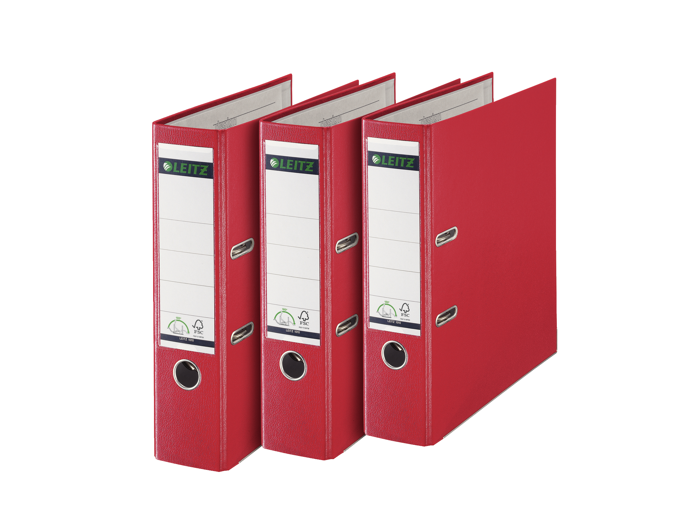Biblioraft plastifiat 8cm 180grade rosu leitz [4]
