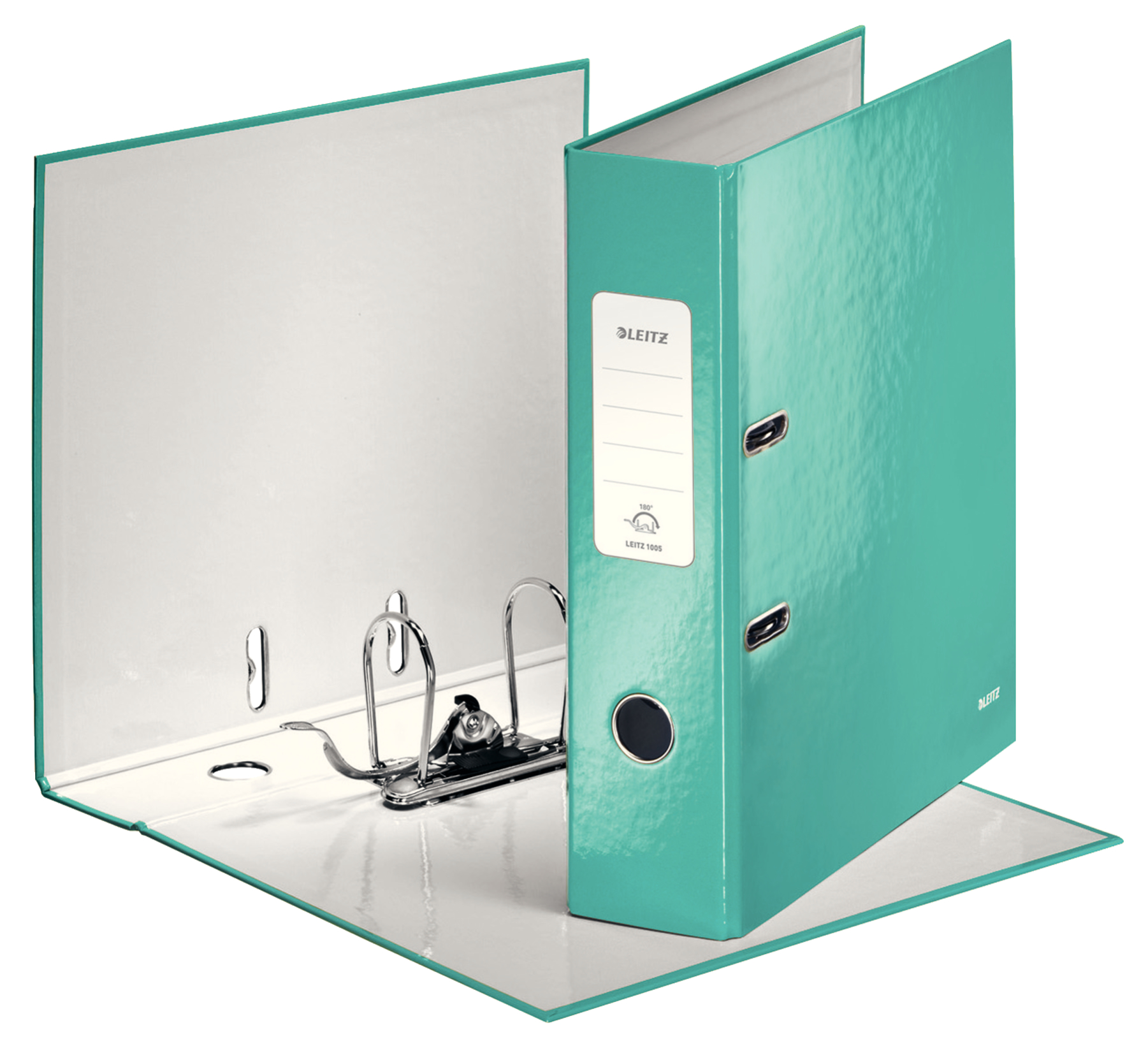 Biblioraft plastifiat 8cm turcoaz metalizat wow leitz [2]
