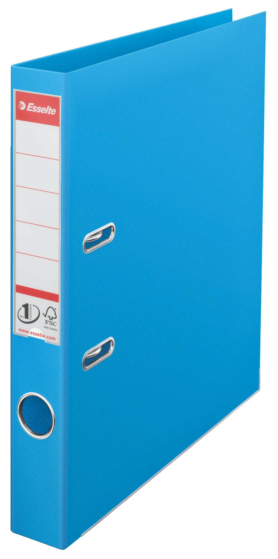 Bibliorafturi - Biblioraft plastifiat int-ext 5cm cyan nr1 power esselte