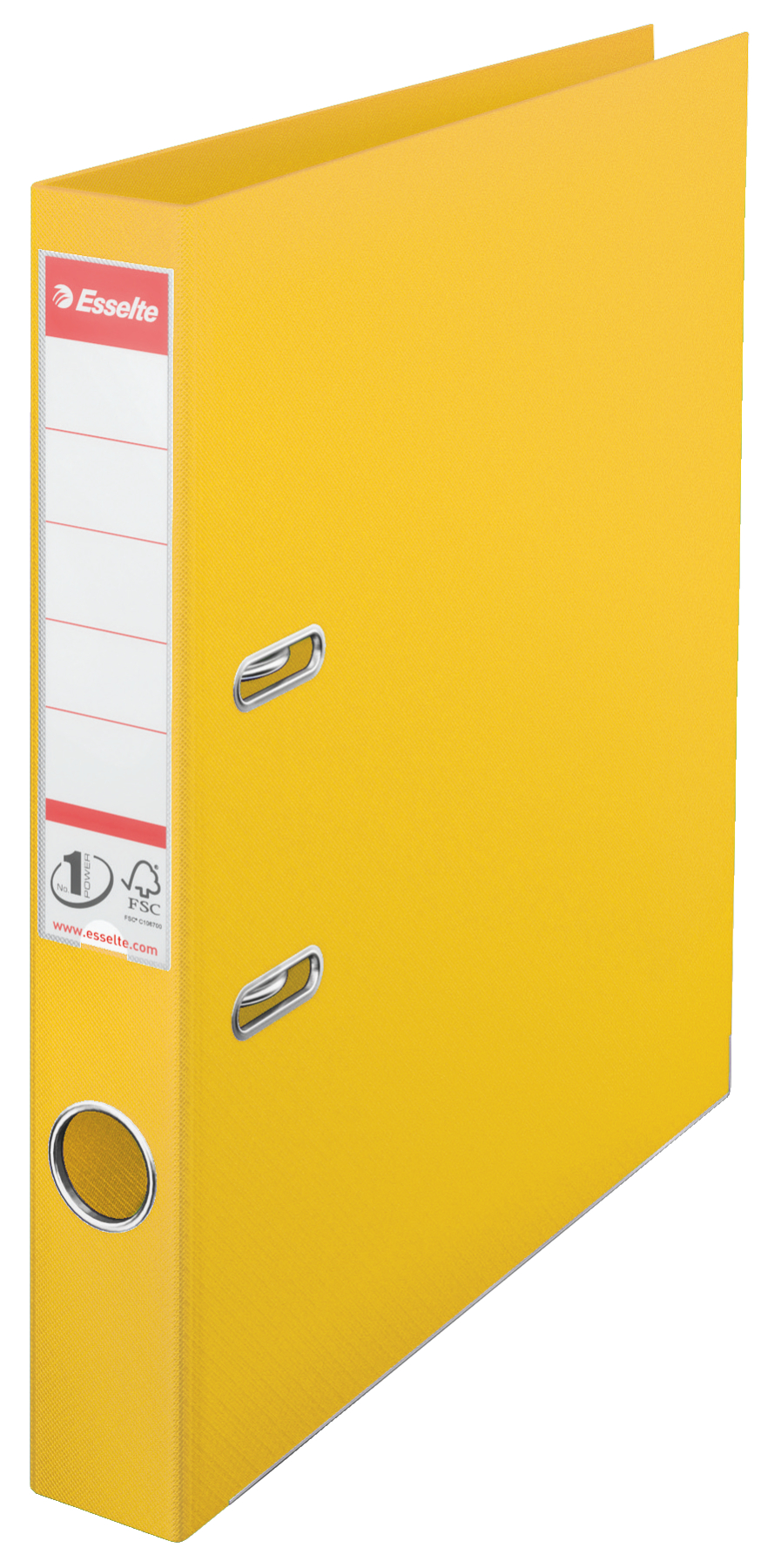 Bibliorafturi - Biblioraft plastifiat int-ext 5cm galben nr1 power esselte
