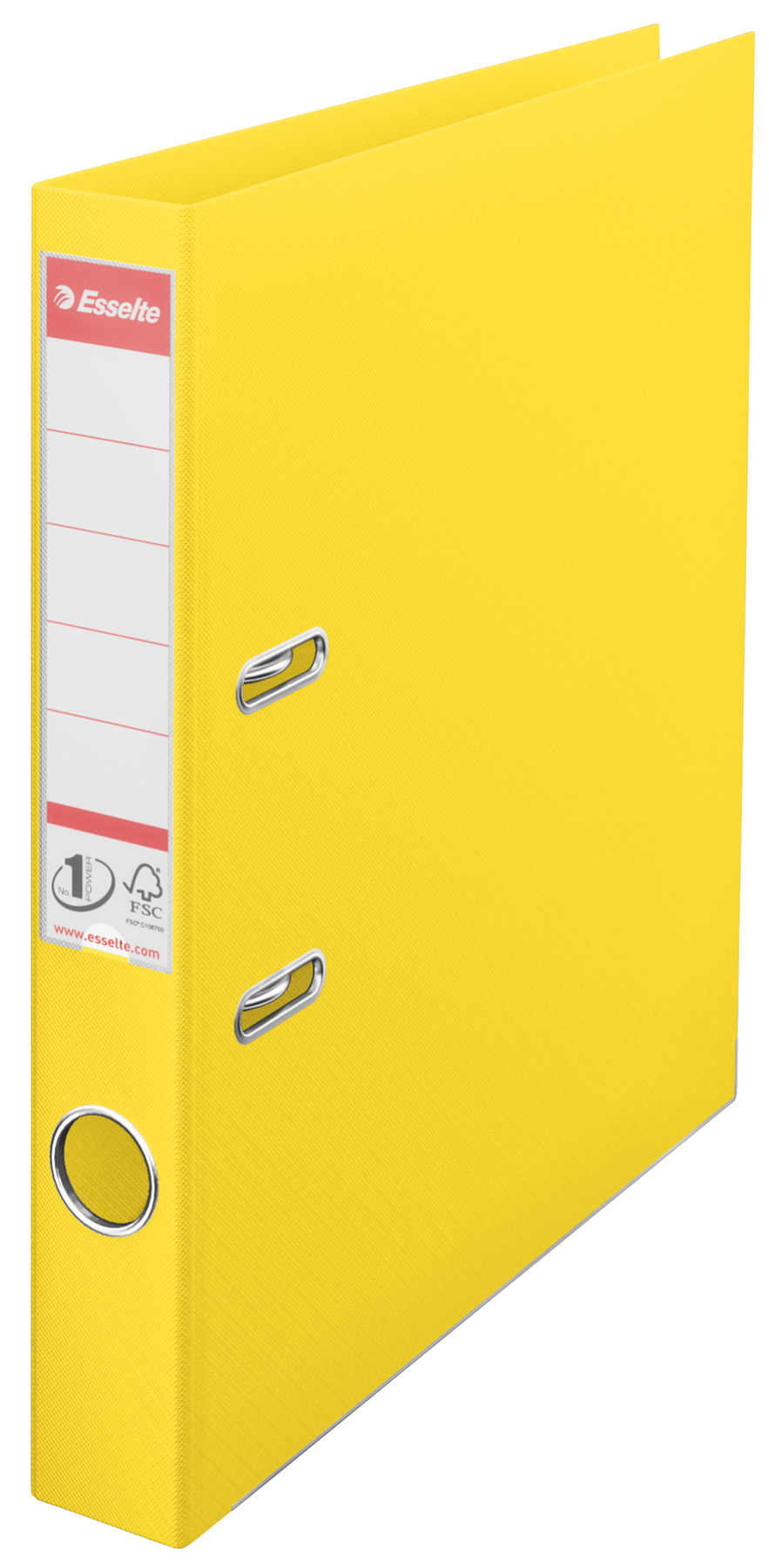 Bibliorafturi - Biblioraft plastifiat int-ext 5cm galben vivida nr1 esselte