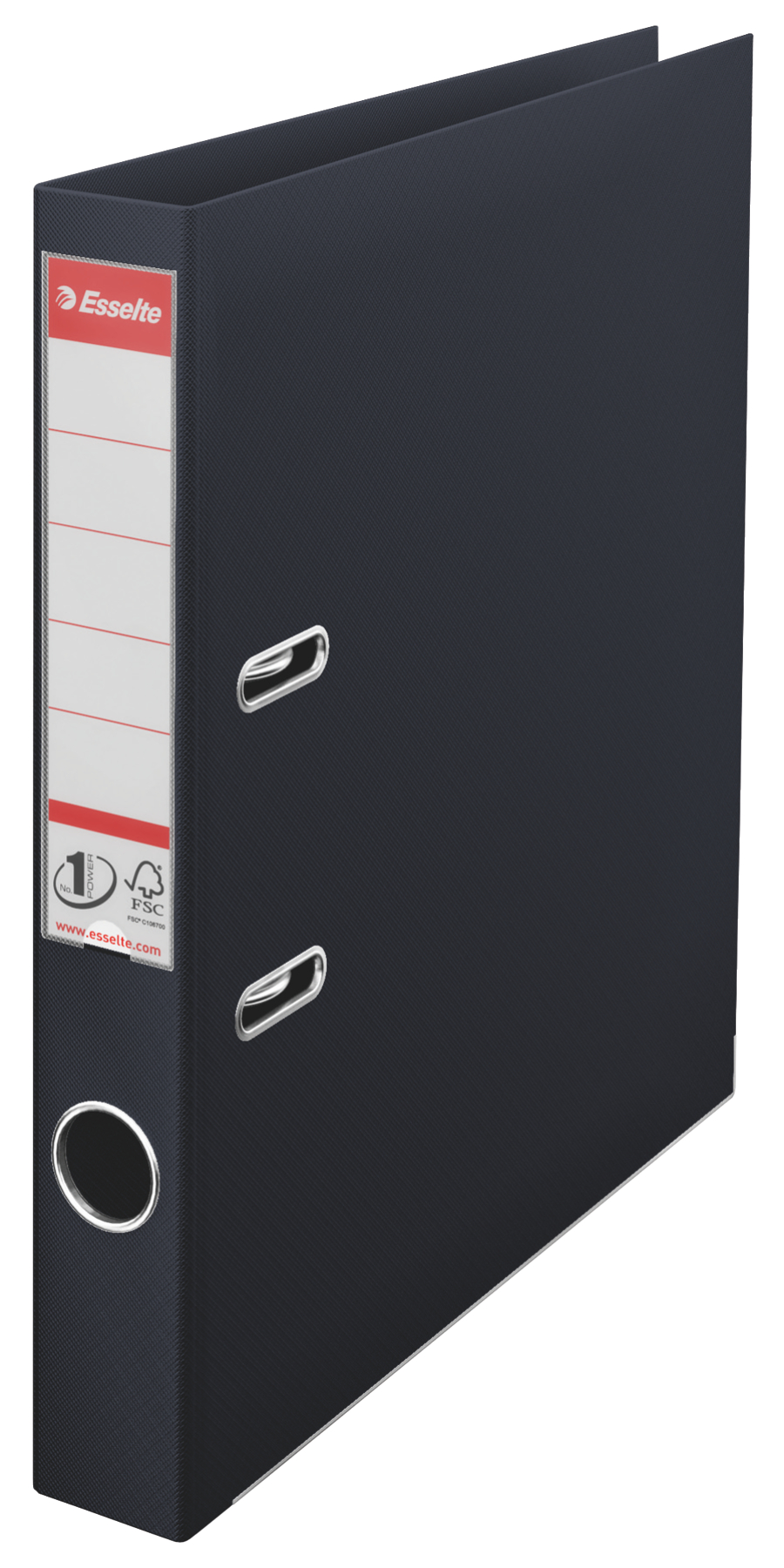Bibliorafturi - Biblioraft plastifiat int-ext 5cm negru vivida nr1 power esselte