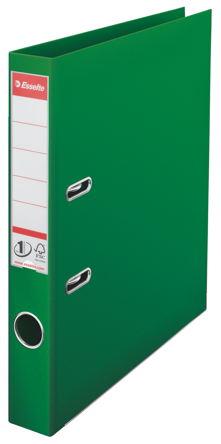 Bibliorafturi - Biblioraft plastifiat int-ext 5cm verde nr1 power esselte