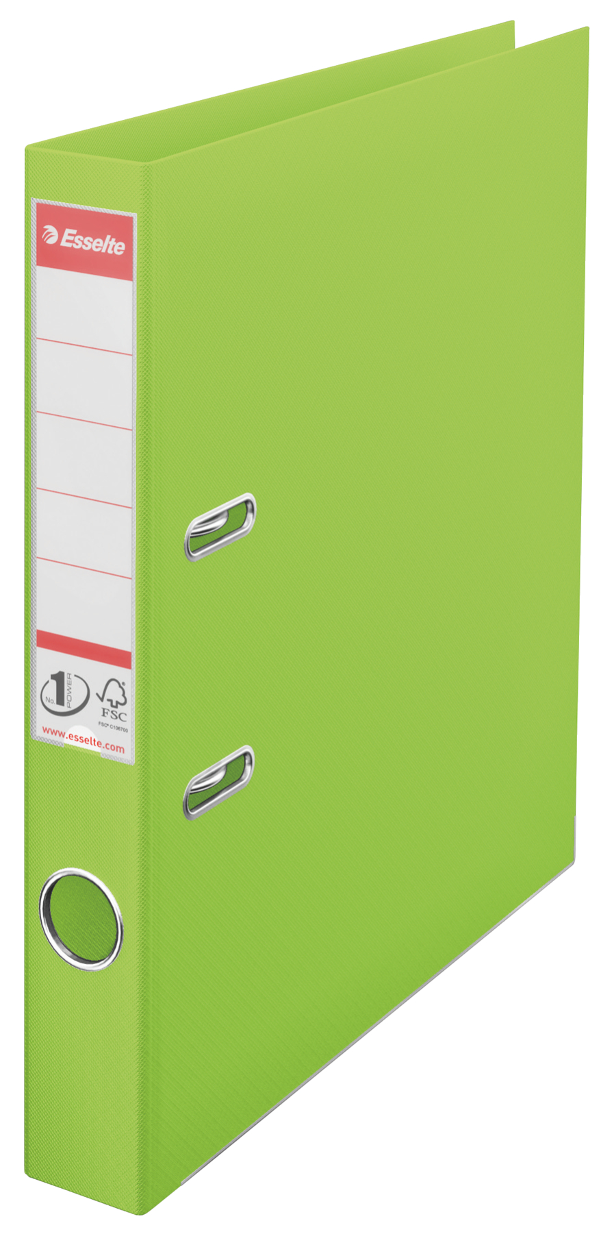 Bibliorafturi - Biblioraft plastifiat int-ext 5cm verde vivida nr1 power esselte