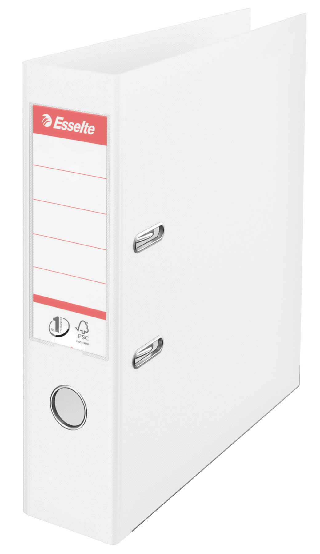 Bibliorafturi - Biblioraft plastifiat int-ext 7.5cm alb vivida nr1 power esselte
