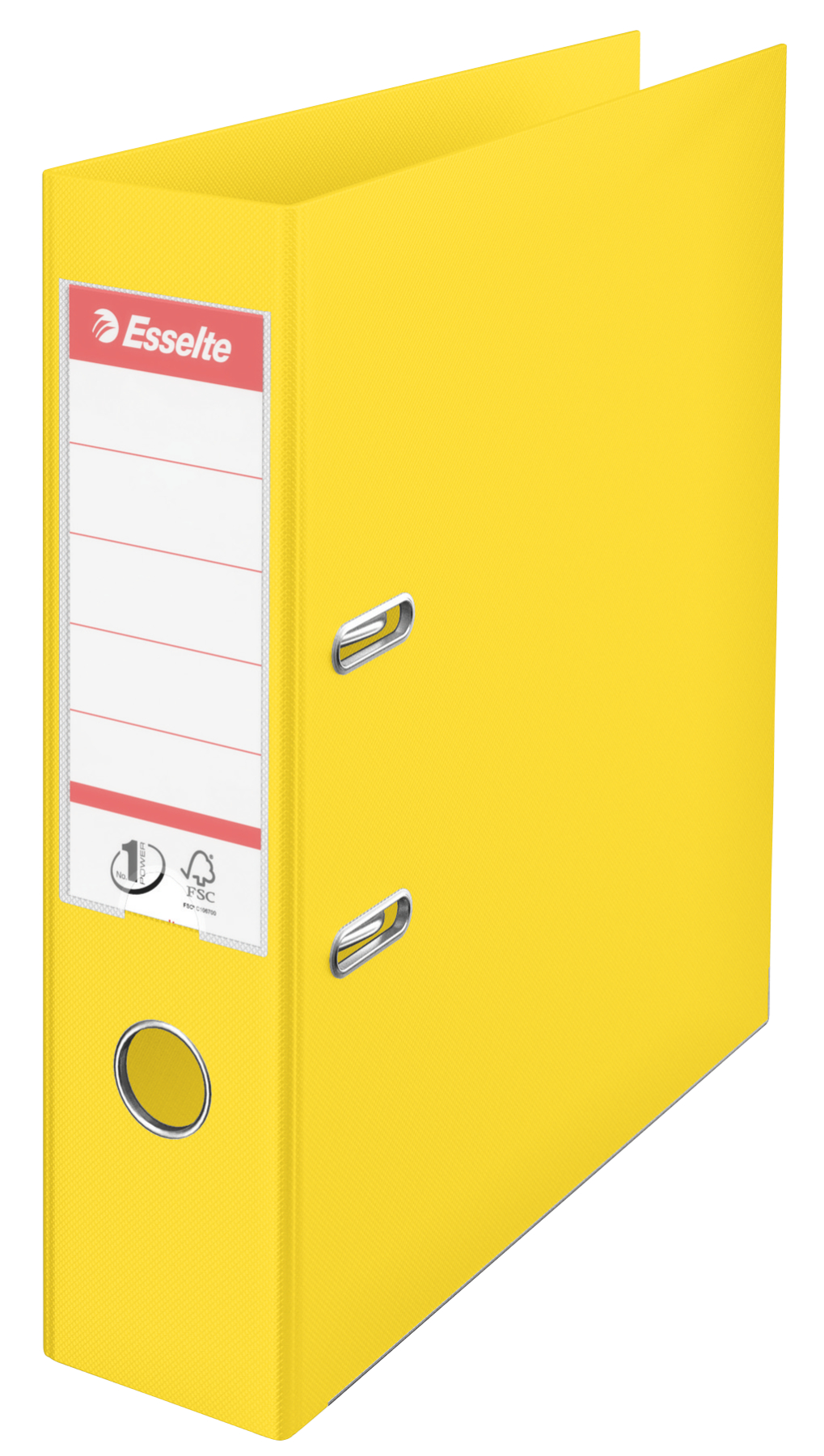 Bibliorafturi - Biblioraft plastifiat int-ext 7.5cm galben vivida nr1 esselte