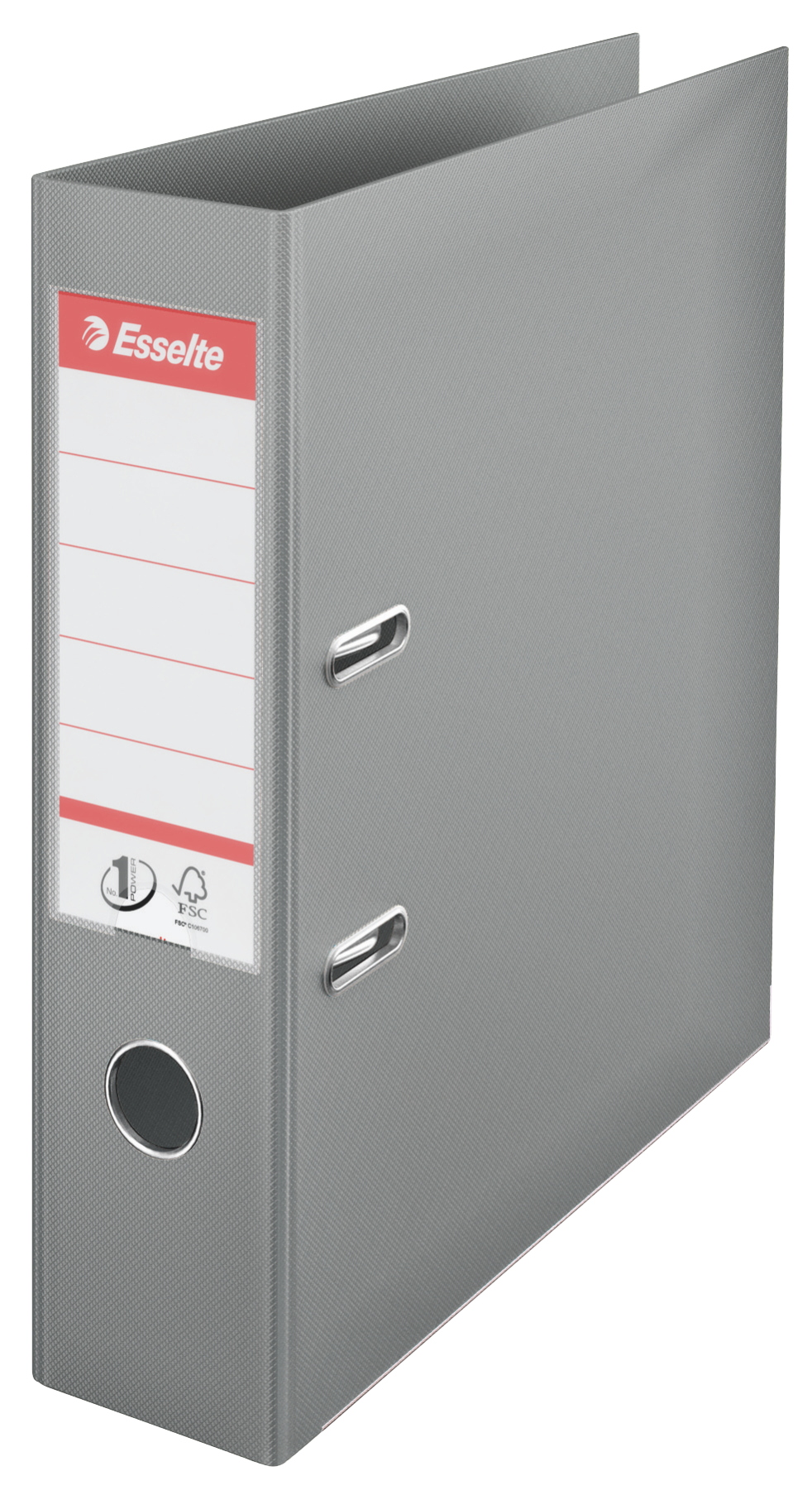 Bibliorafturi - Biblioraft plastifiat int-ext 7.5cm gri nr1 power esselte