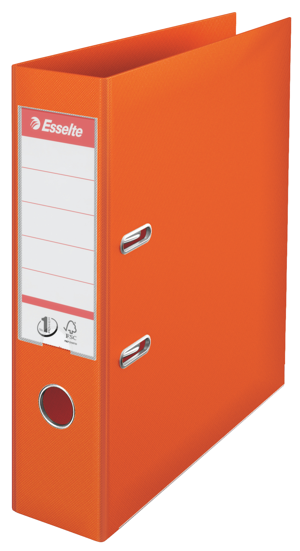 Bibliorafturi - Biblioraft plastifiat int-ext 7.5cm portocaliu nr1 power esselte