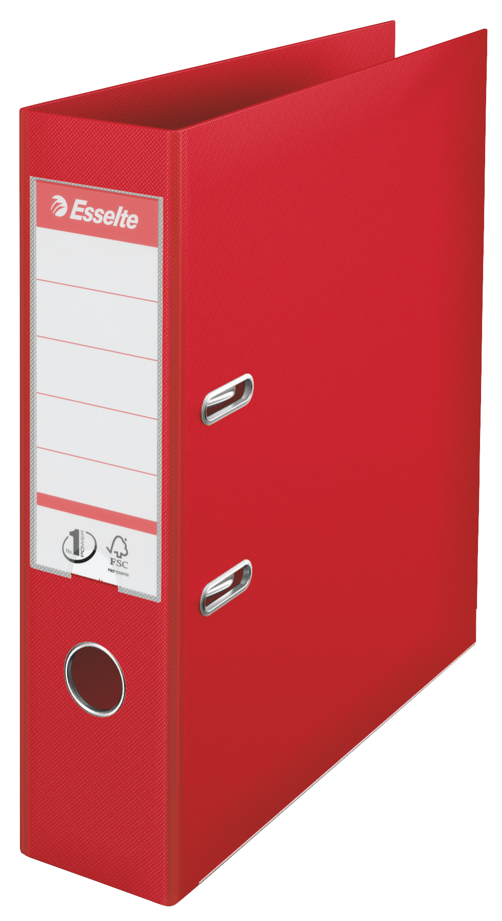 Bibliorafturi - Biblioraft plastifiat int-ext 7.5cm rosu nr1 power esselte