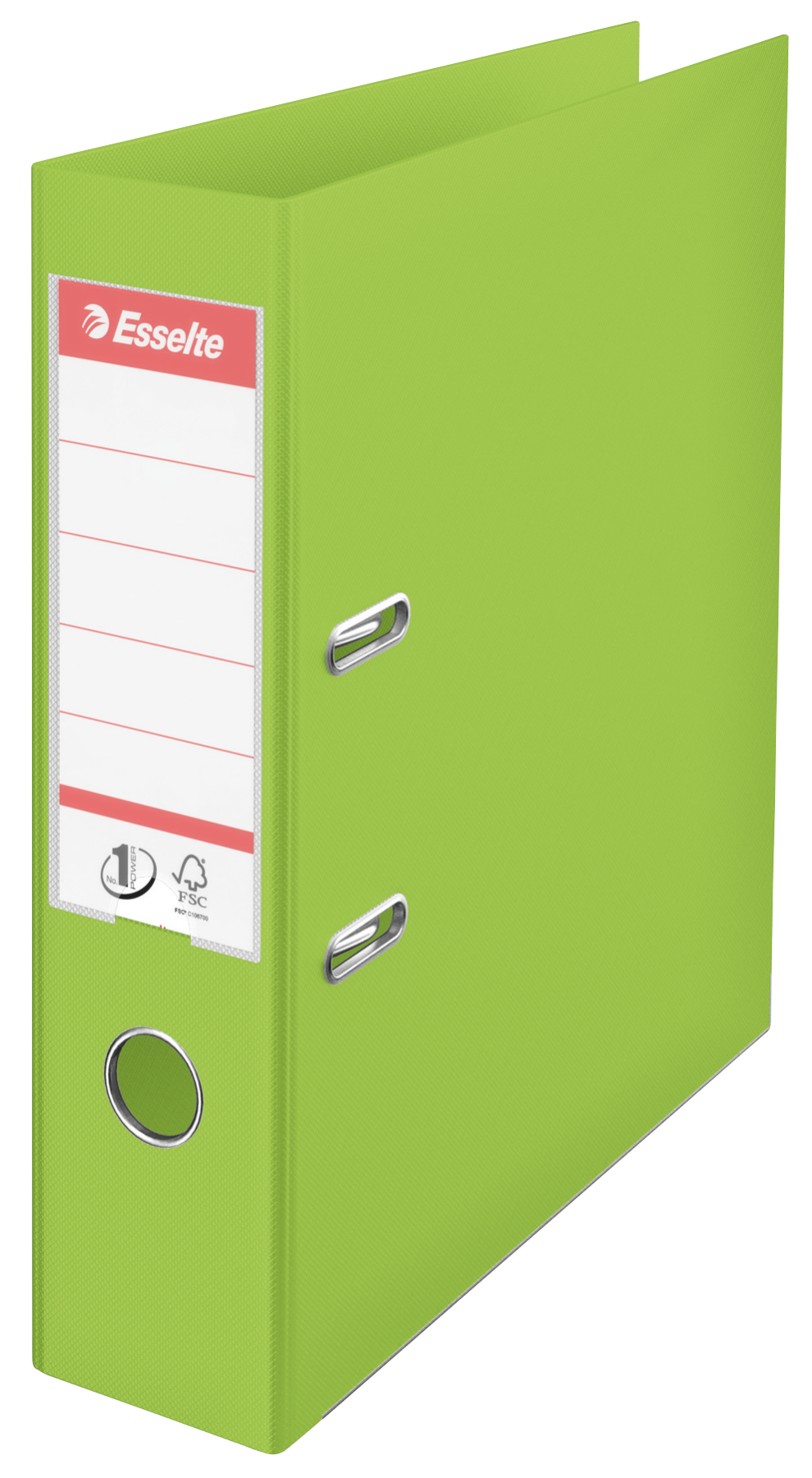 Bibliorafturi - Biblioraft plastifiat int-ext 7.5cm verde vivida nr1 esselte