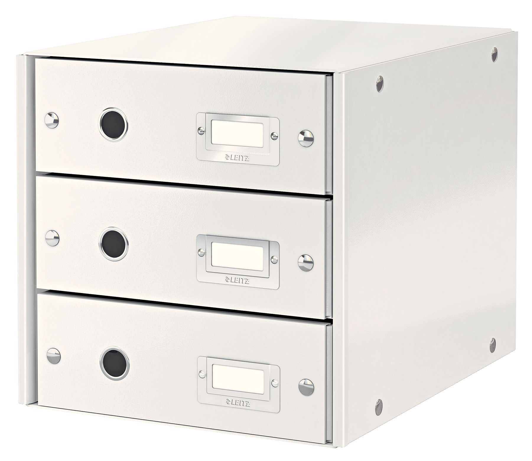 Arhivare - Cabinet 3 sertare alb click&store leitz