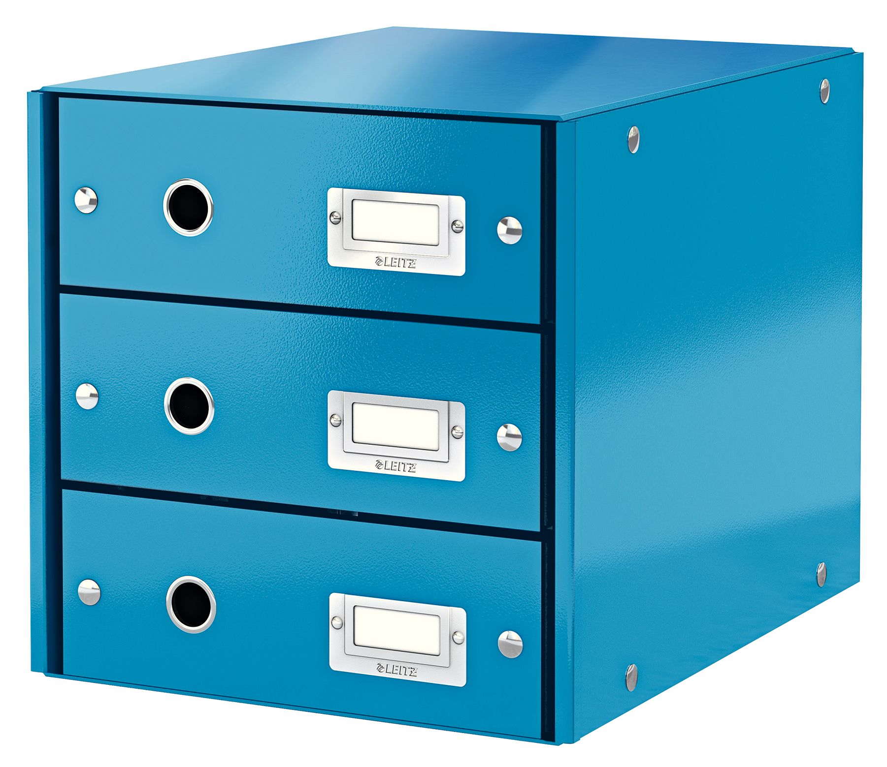Arhivare - Cabinet 3 sertare albastru click&store leitz