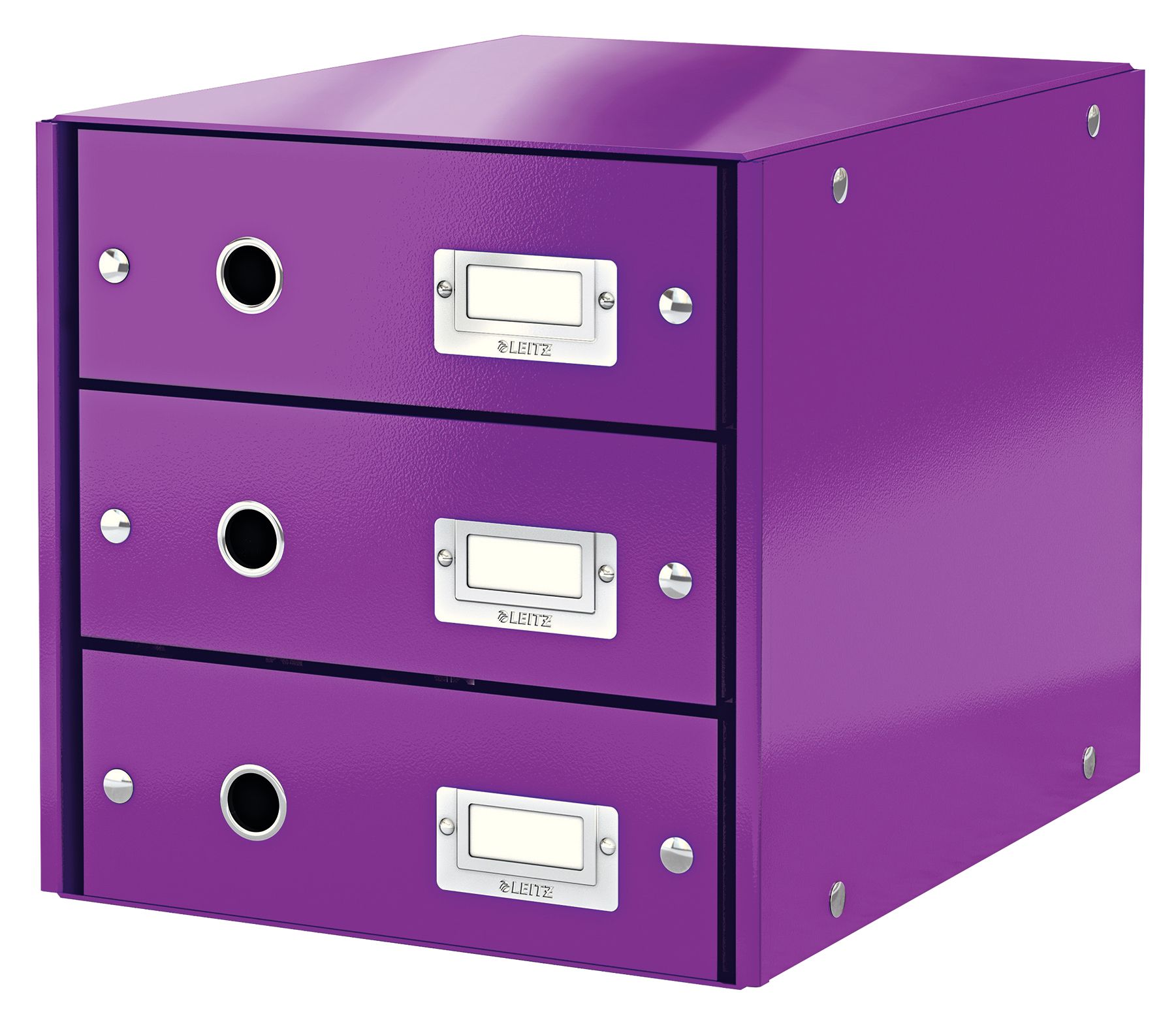 Arhivare - Cabinet 3 sertare mov click&store leitz