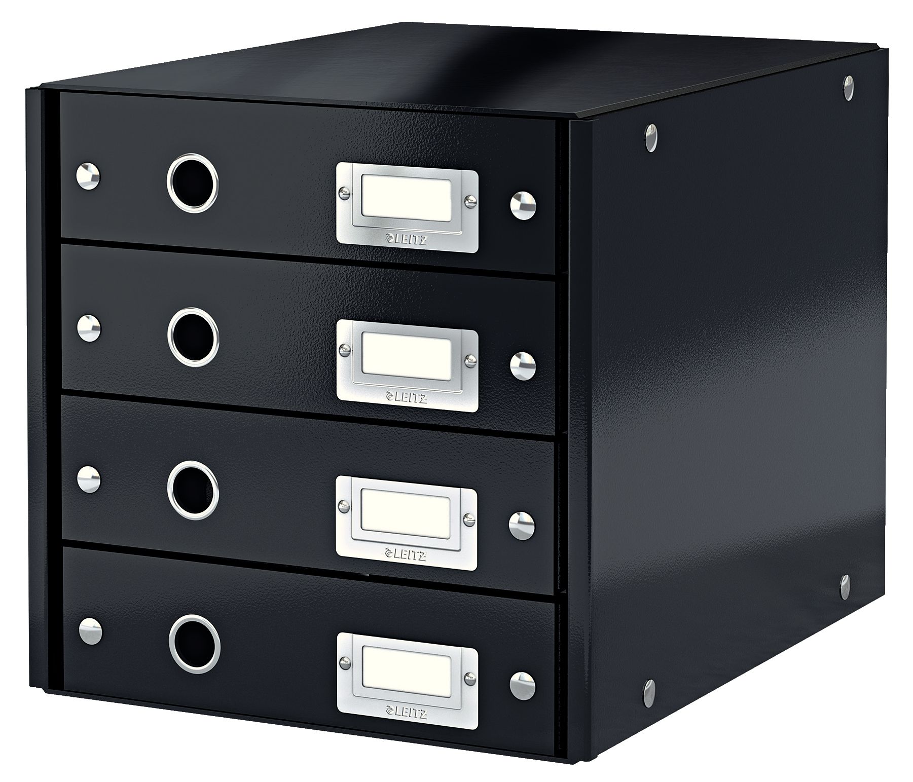 Arhivare - Cabinet 4 sertare negru click&store leitz