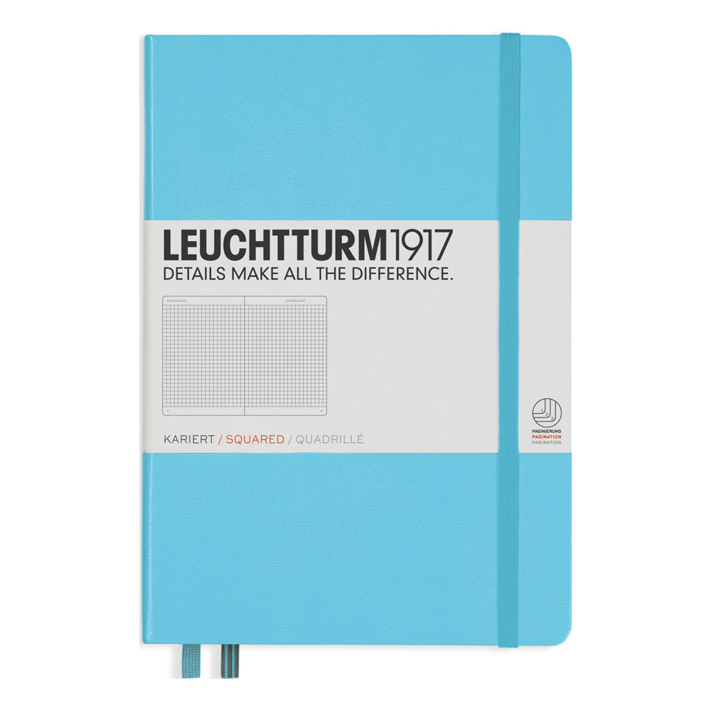 Caiet a5 aritmetica coperta rigida bleu leuchtturm